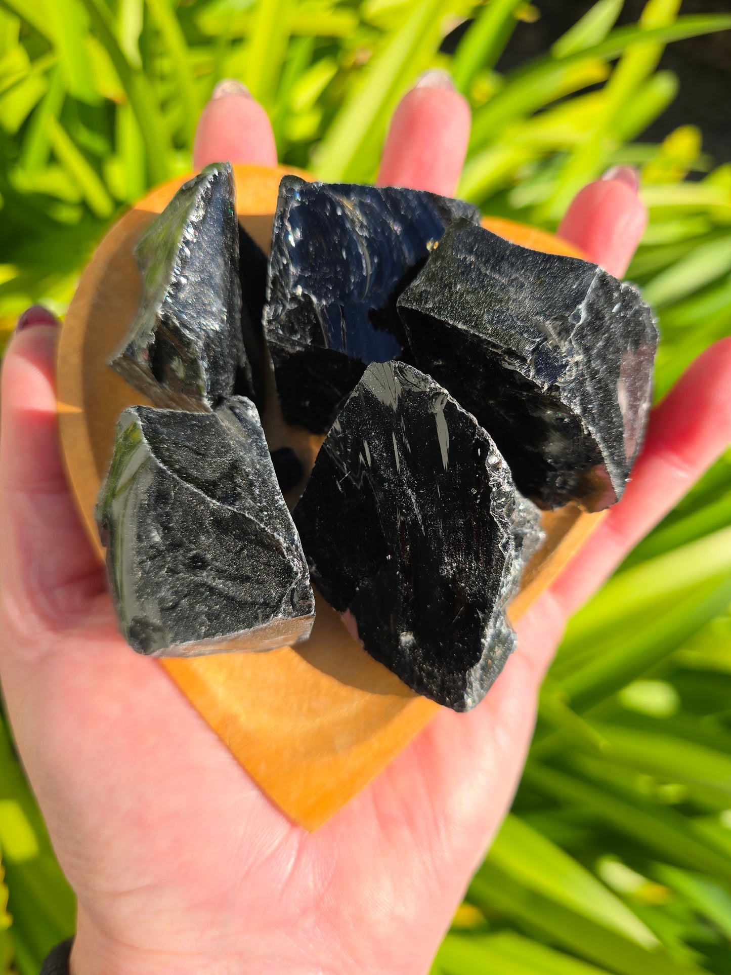 Black Obsidian Medium Rough PIece