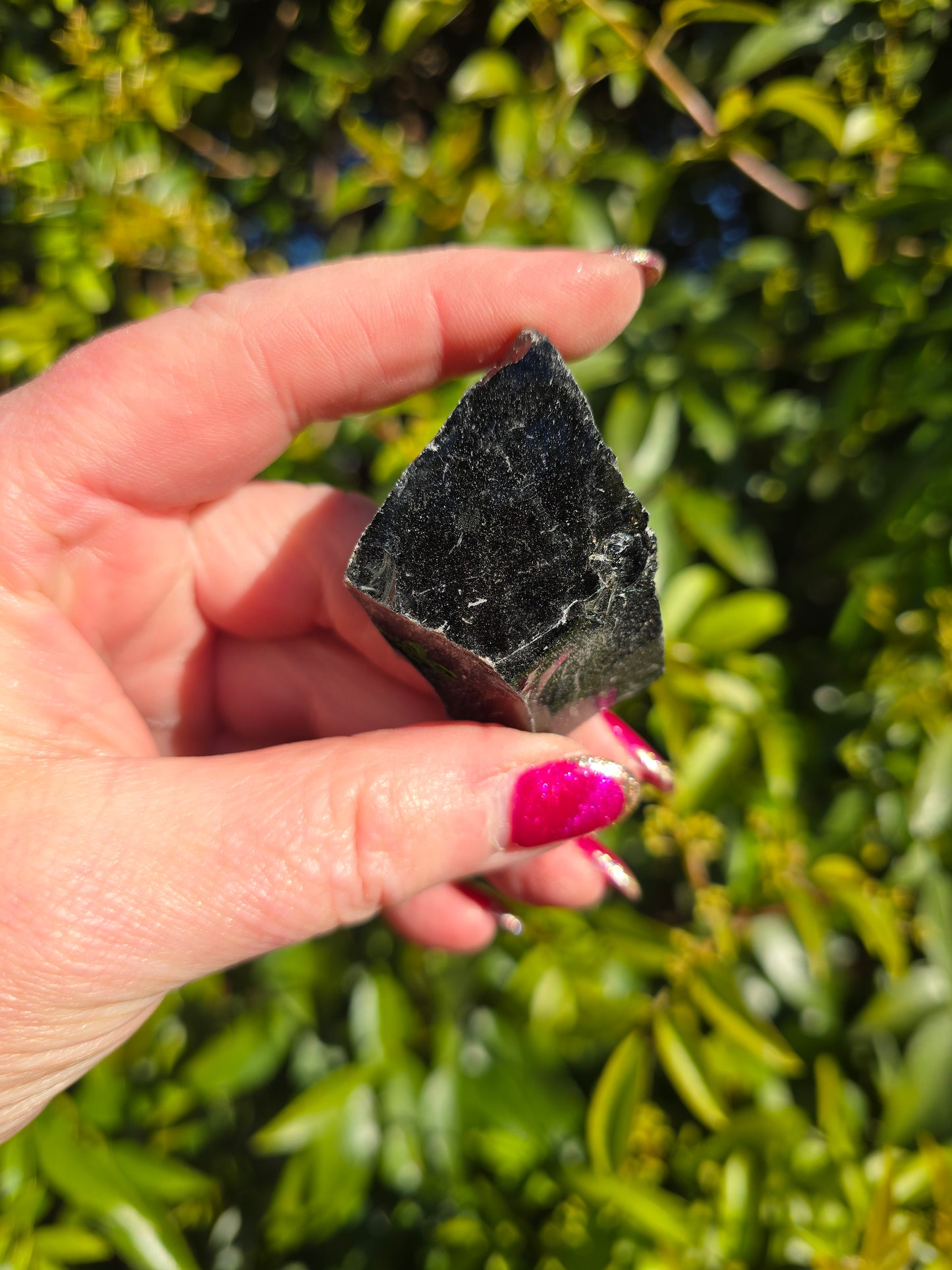 Black Obsidian Medium Rough PIece
