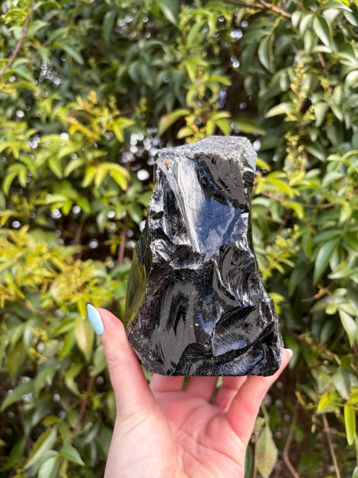 Black Obsidian Flat Base A 1.1kgs