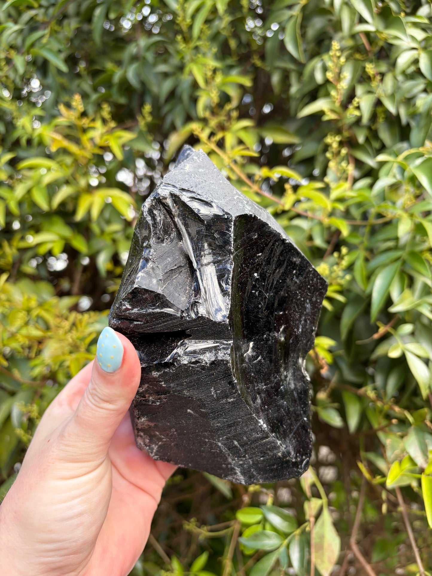Black Obsidian Rough Piece A 1.1kgs