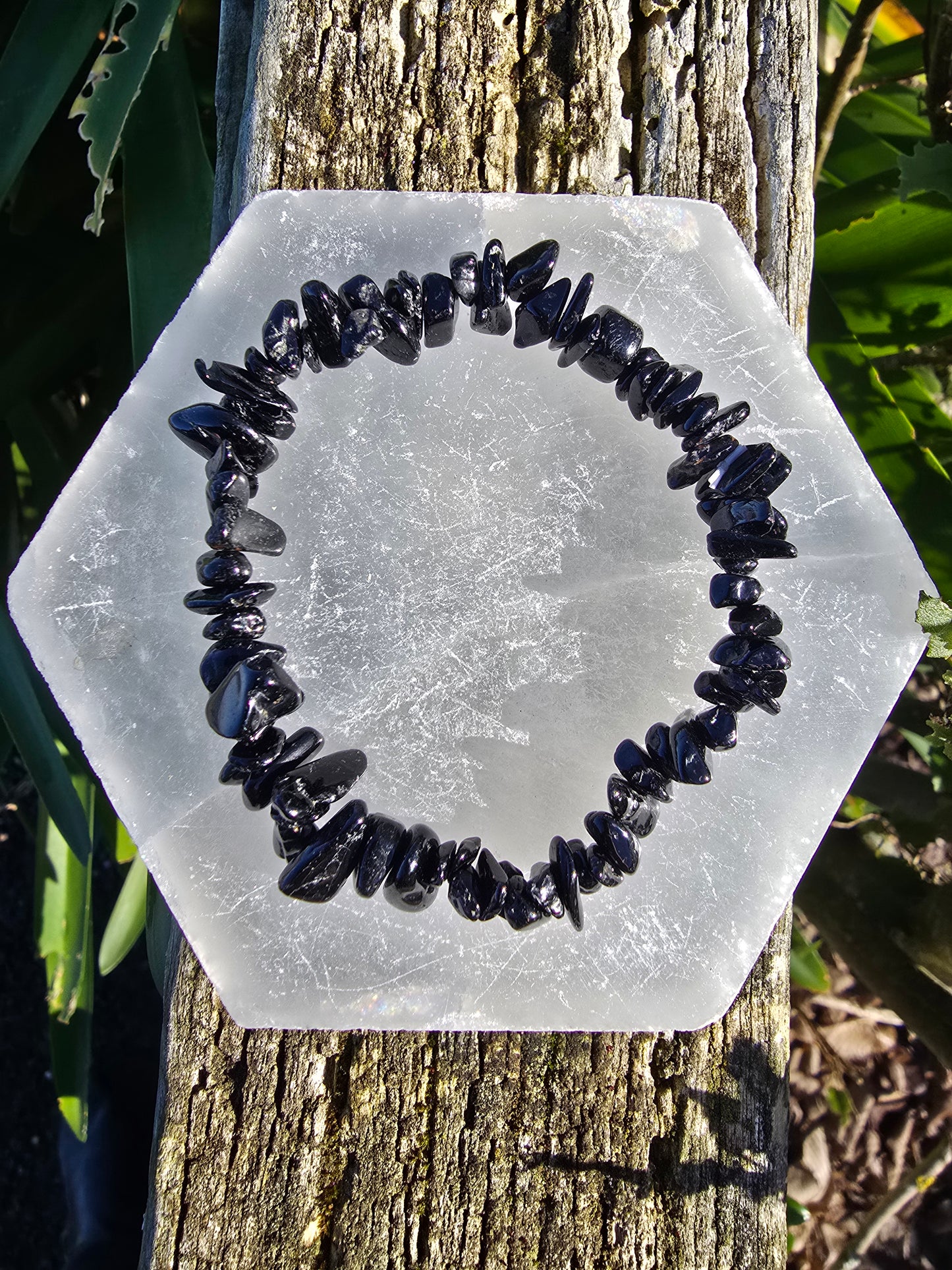 Black Tourmaline | Crystal Chip Bracelet
