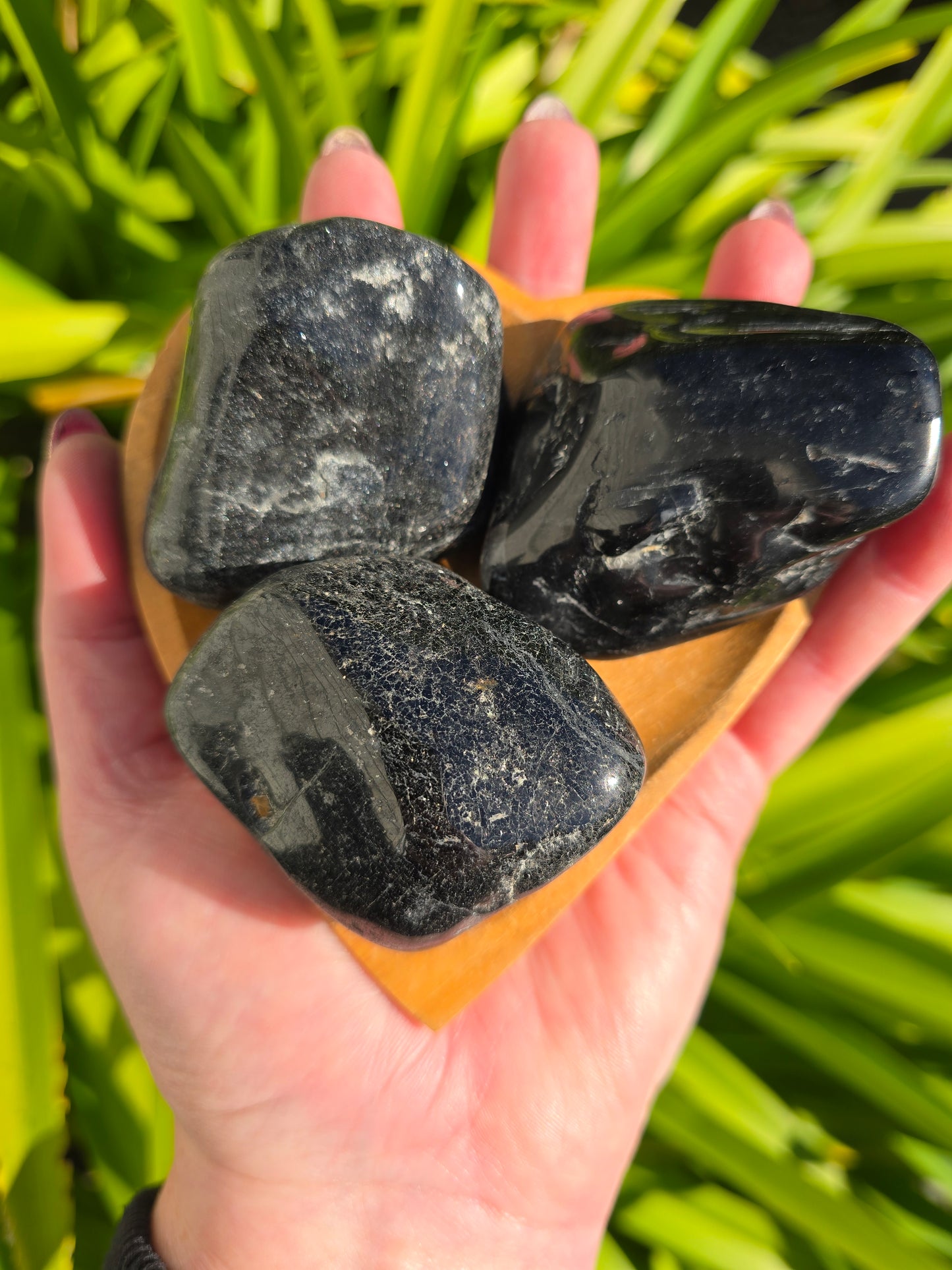 Black Tourmaline Jumbo Tumbled Stone