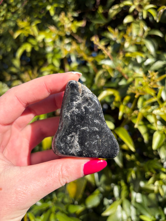 Black Tourmaline Large Tumbled Stone C