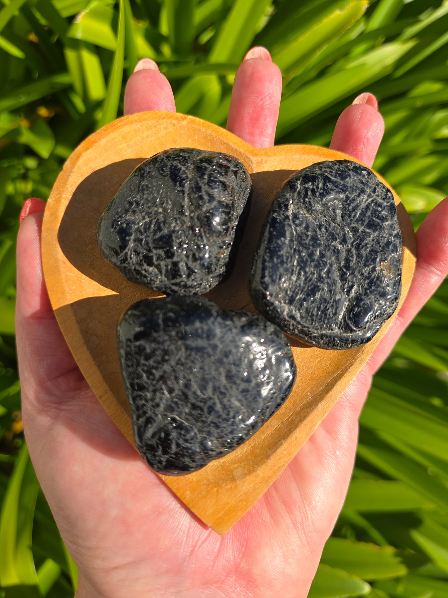 Black Tourmaline Large Tumbled Stone