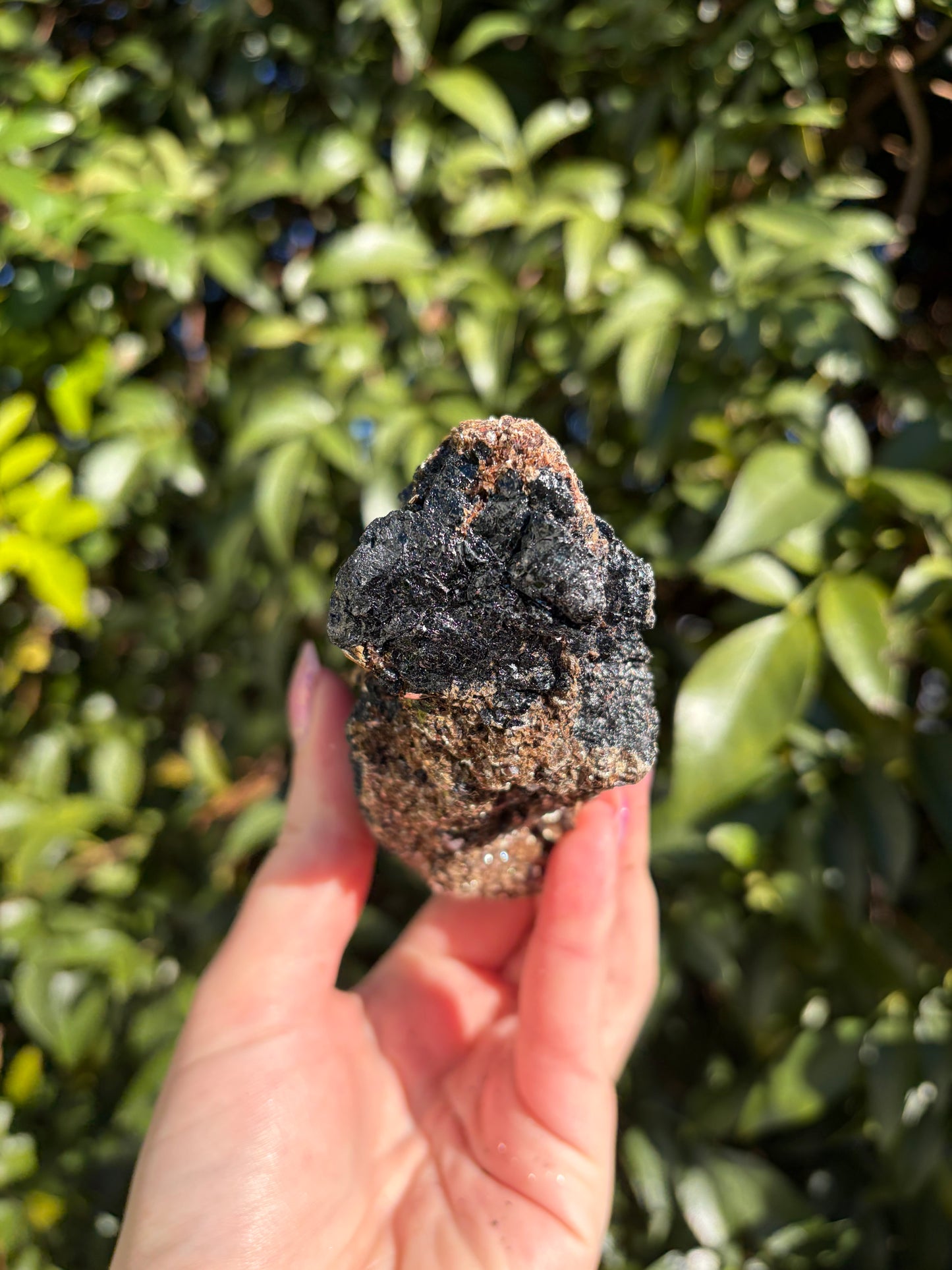 Black Tourmaline & Mica Rough Piece D