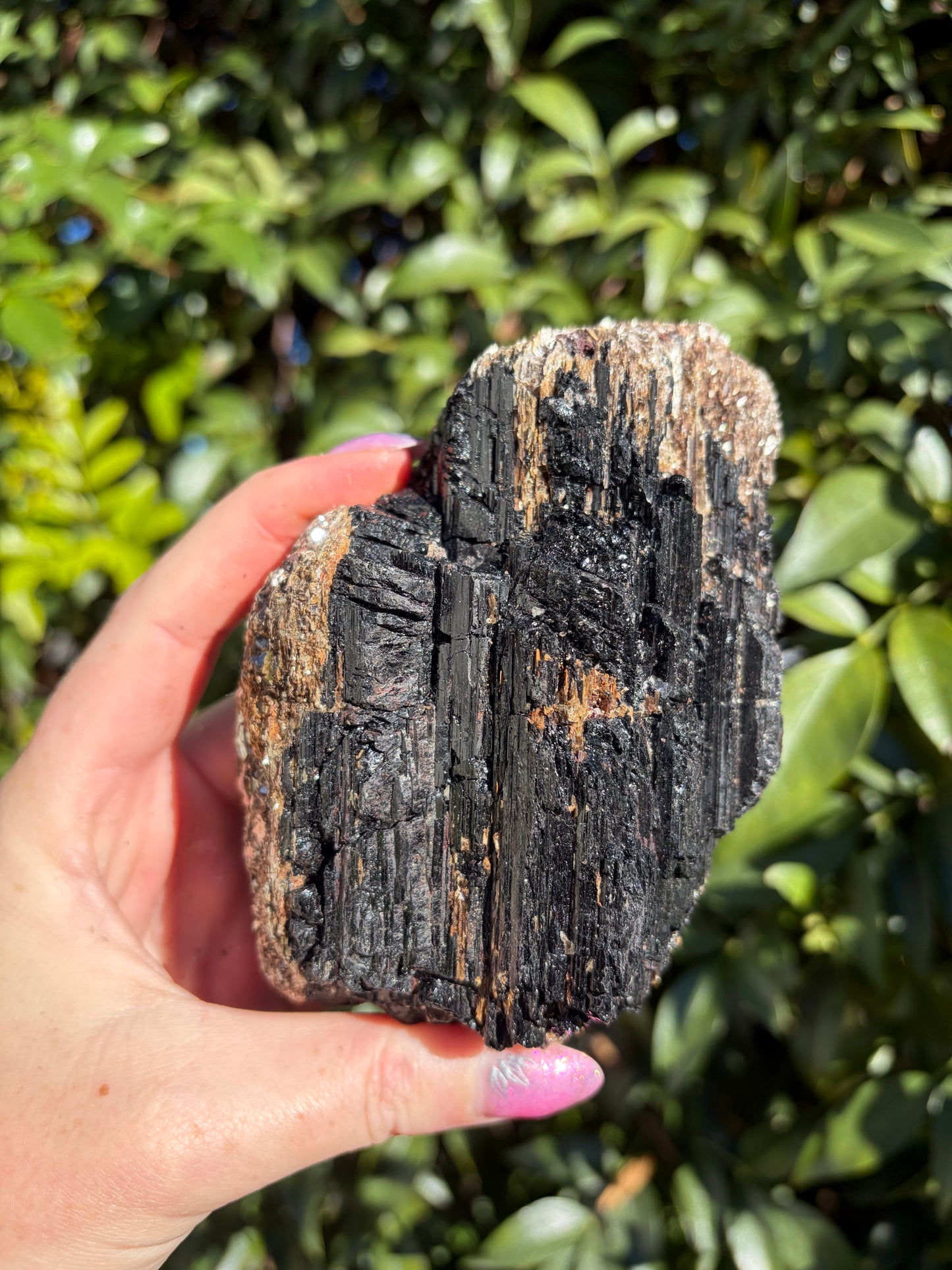 Black Tourmaline & Mica Rough Piece E