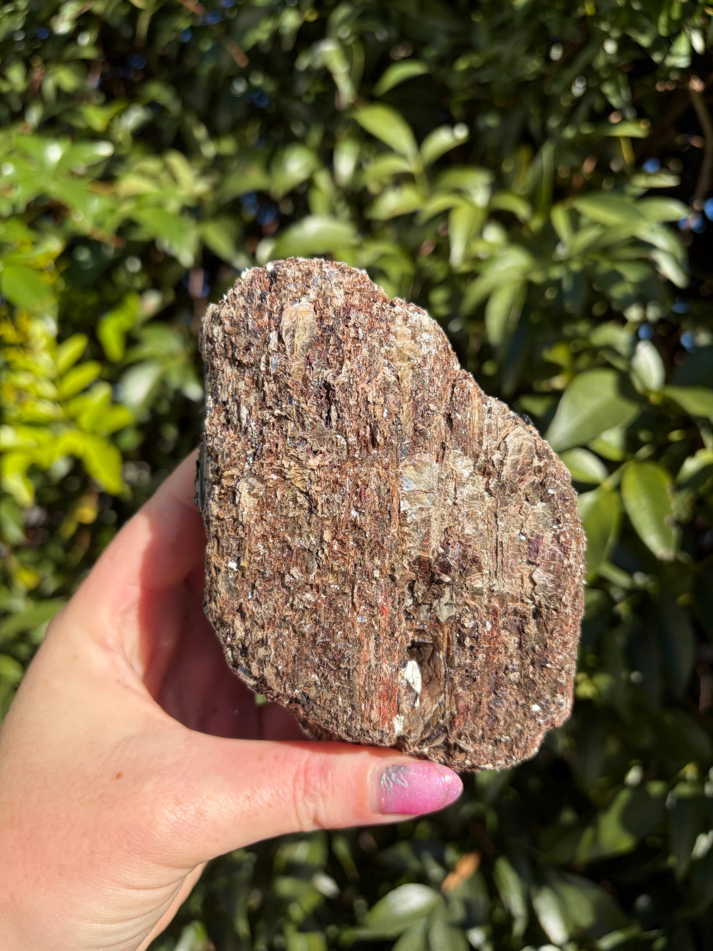 Black Tourmaline & Mica Rough Piece E