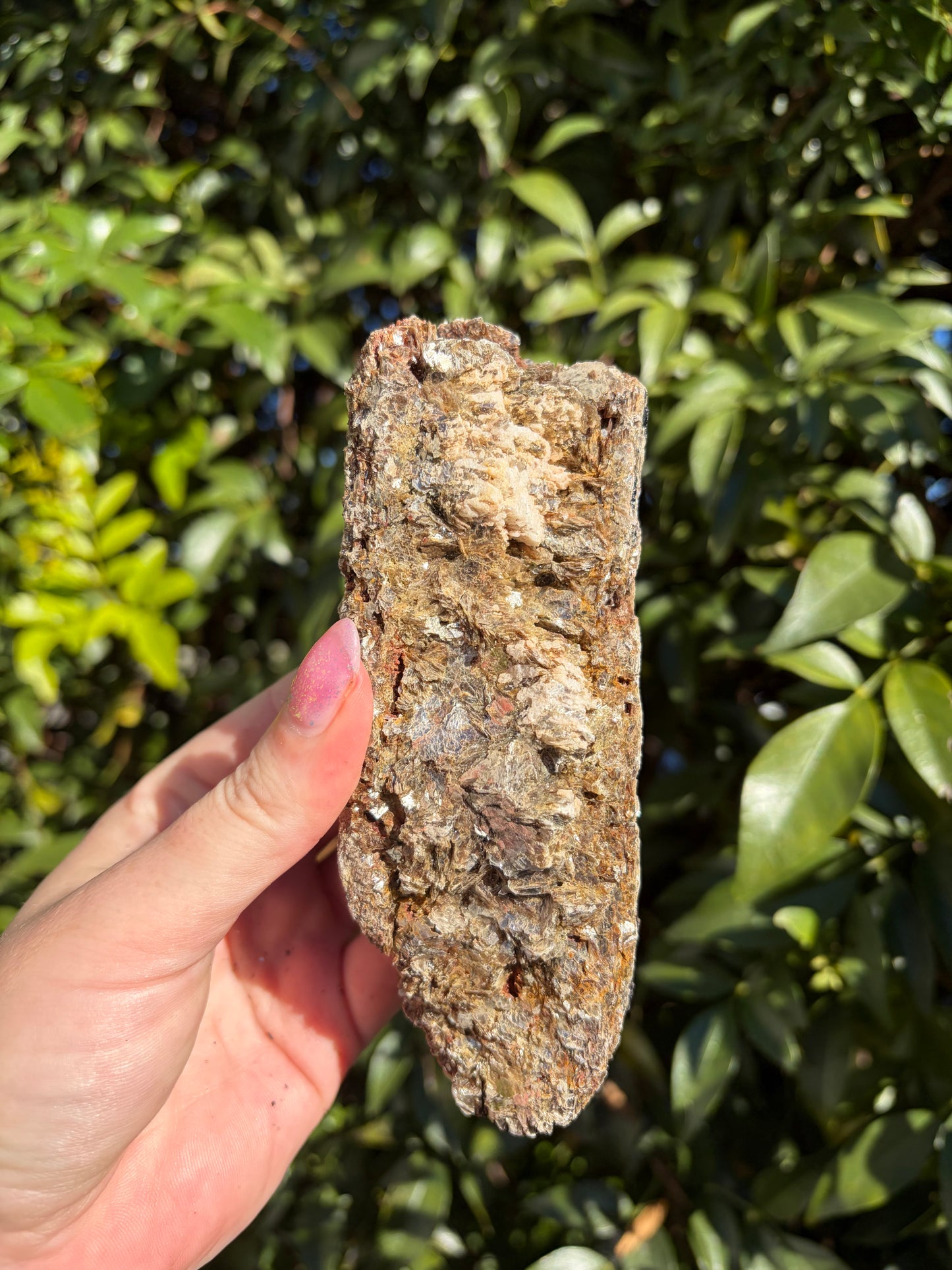 Black Tourmaline & Mica Rough Piece F