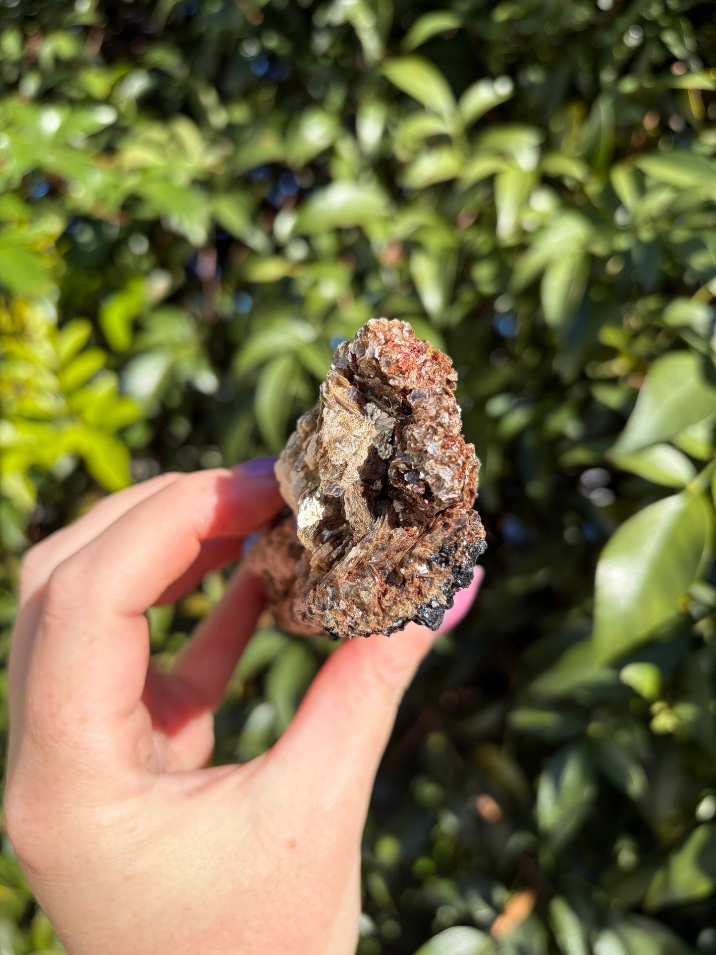 Black Tourmaline & Mica Rough Piece F