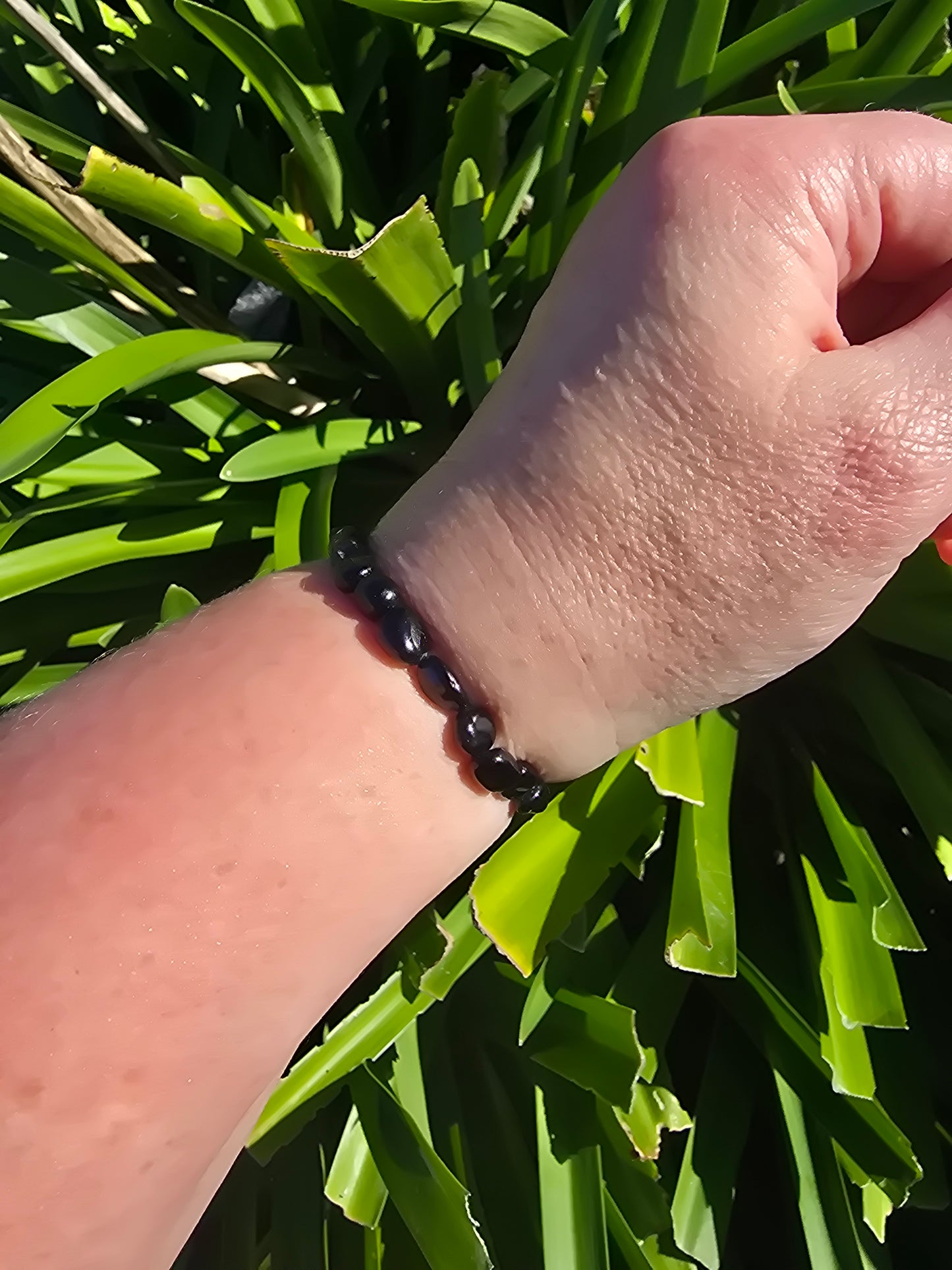 Black Tourmaline | Small Nugget Bead Bracelet
