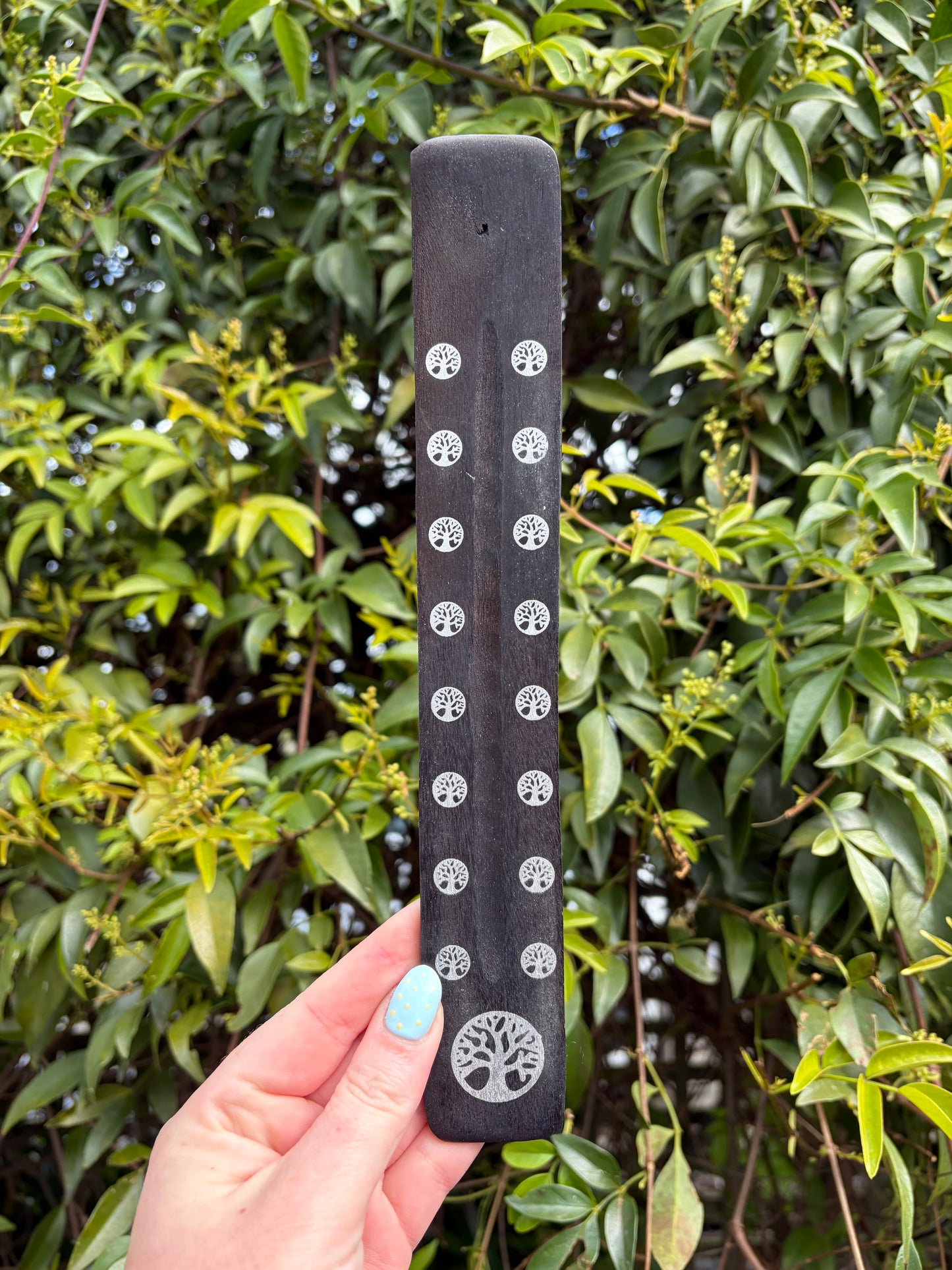 Tree Of Life | Black Wooden Incense Holder