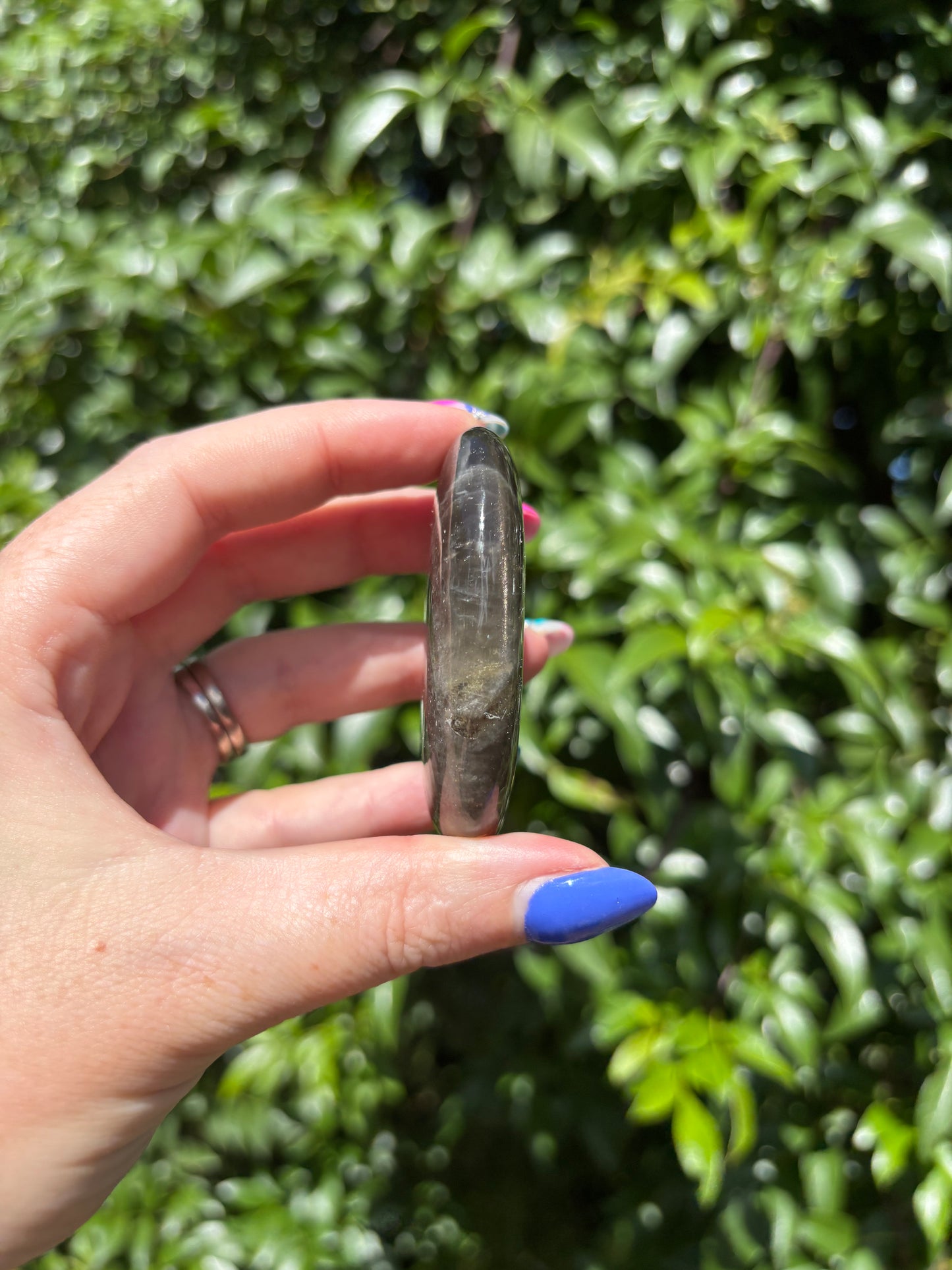Black Moonstone Palm Stone E