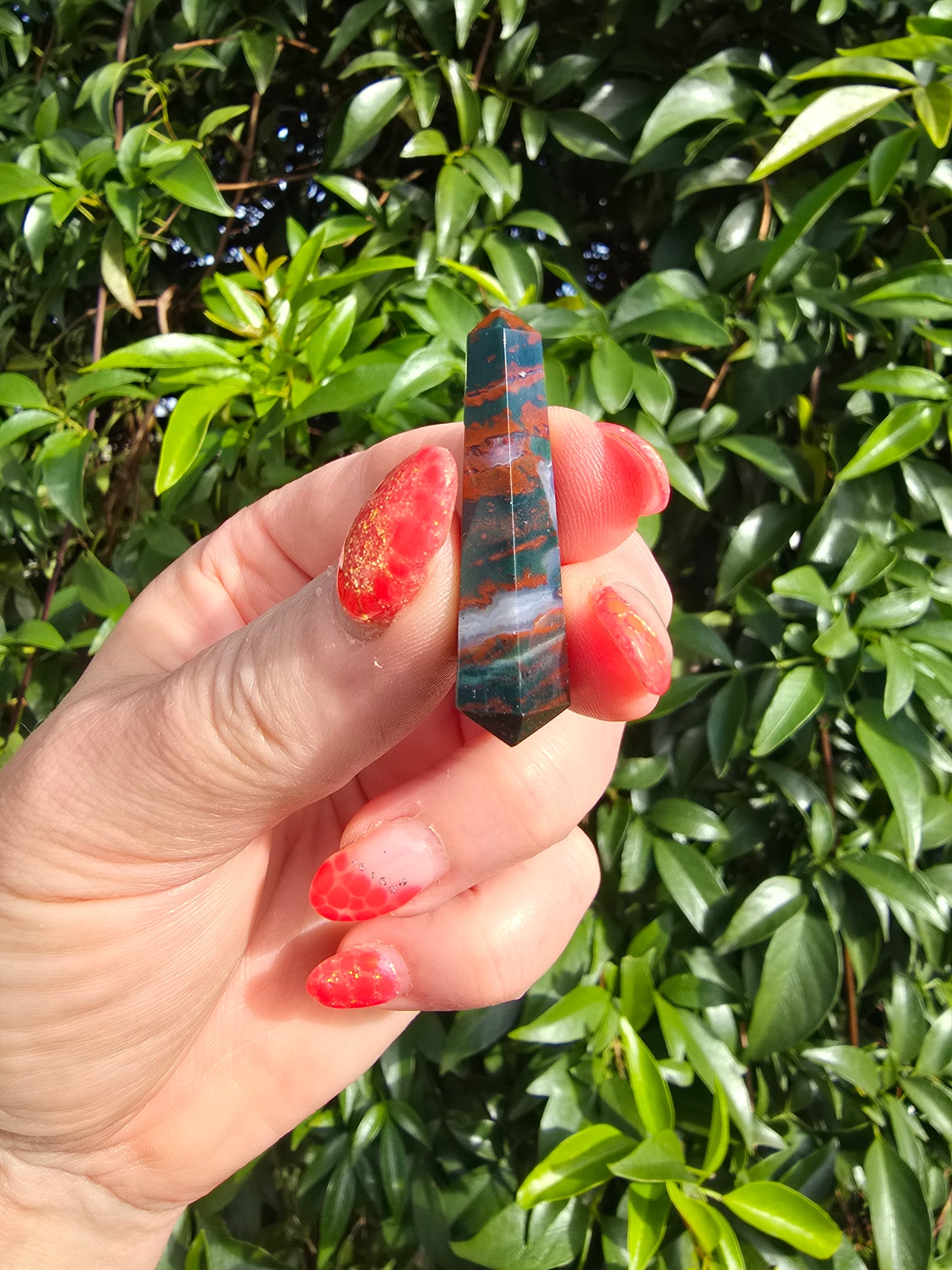 Bloodstone Double Terminated Point Small