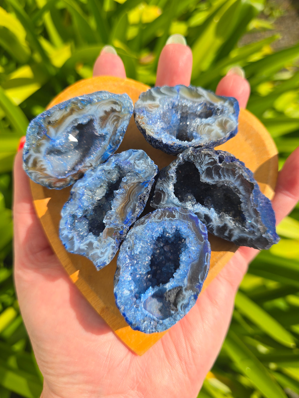 Blue Agate Geode Cave | Medium