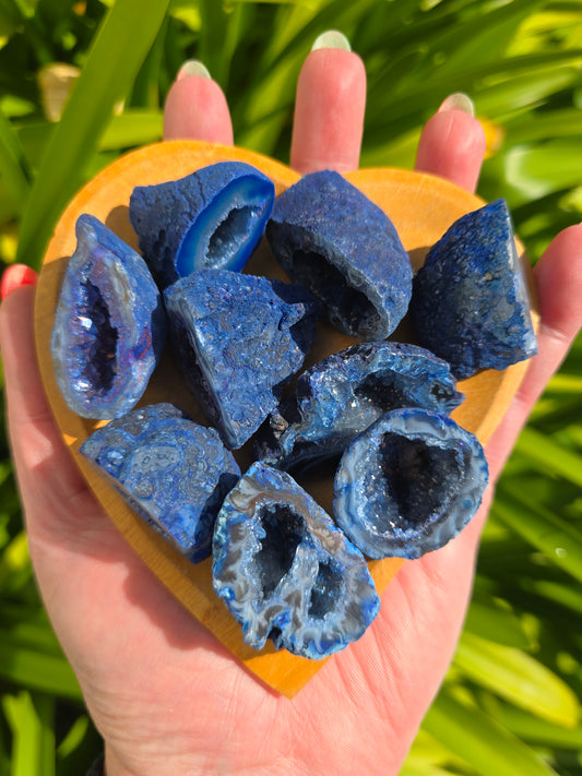 Blue Agate Geode Cave | Small