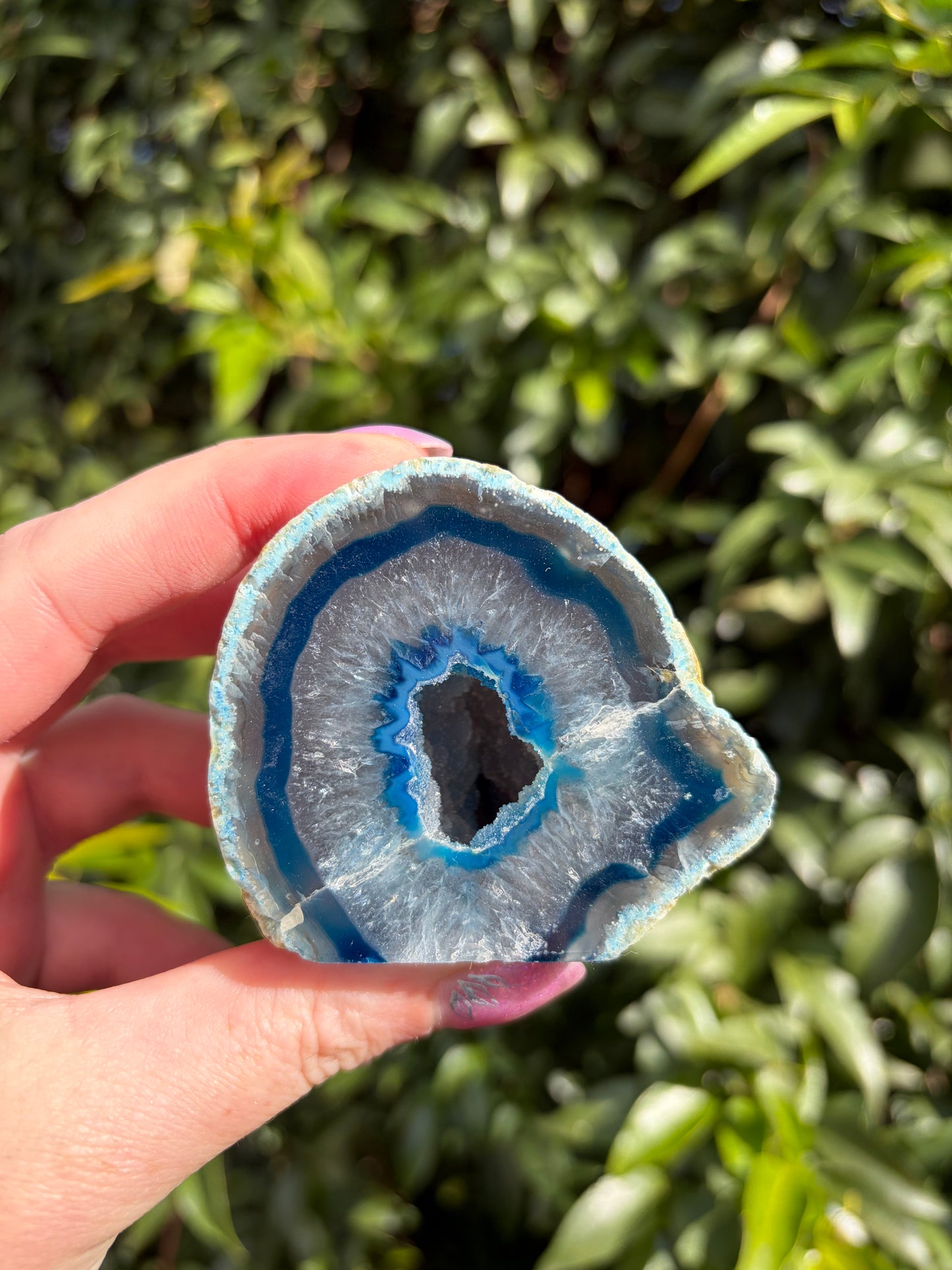 Blue Agate Geode A