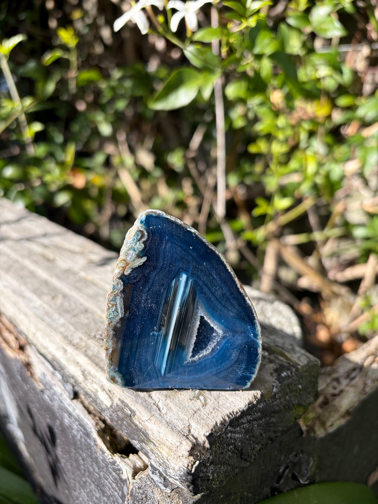 Blue Agate Geode C