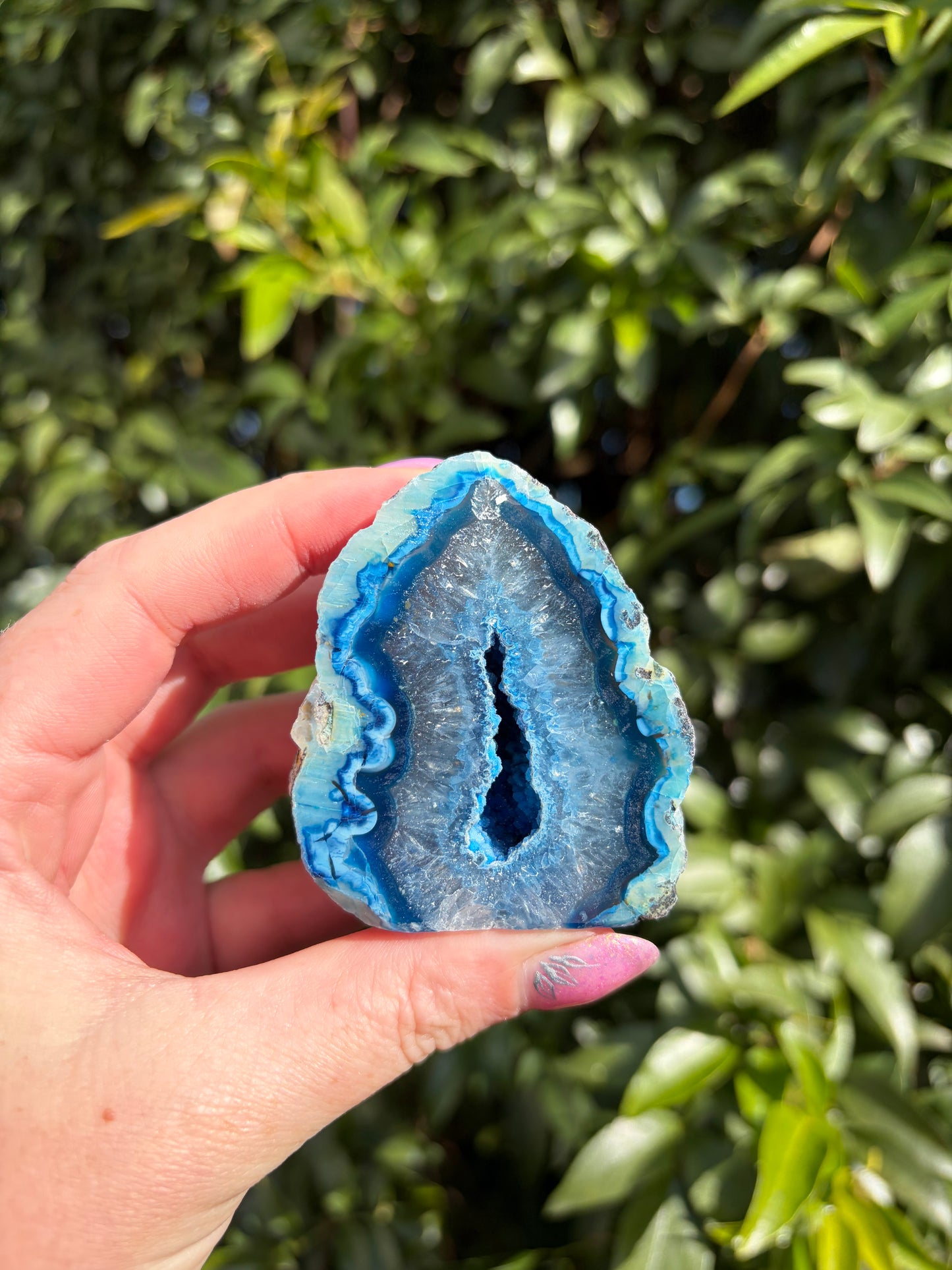 Blue Agate Geode D