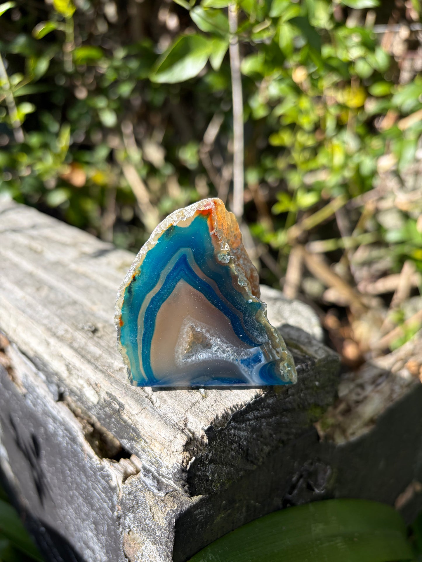 Blue Agate Geode E