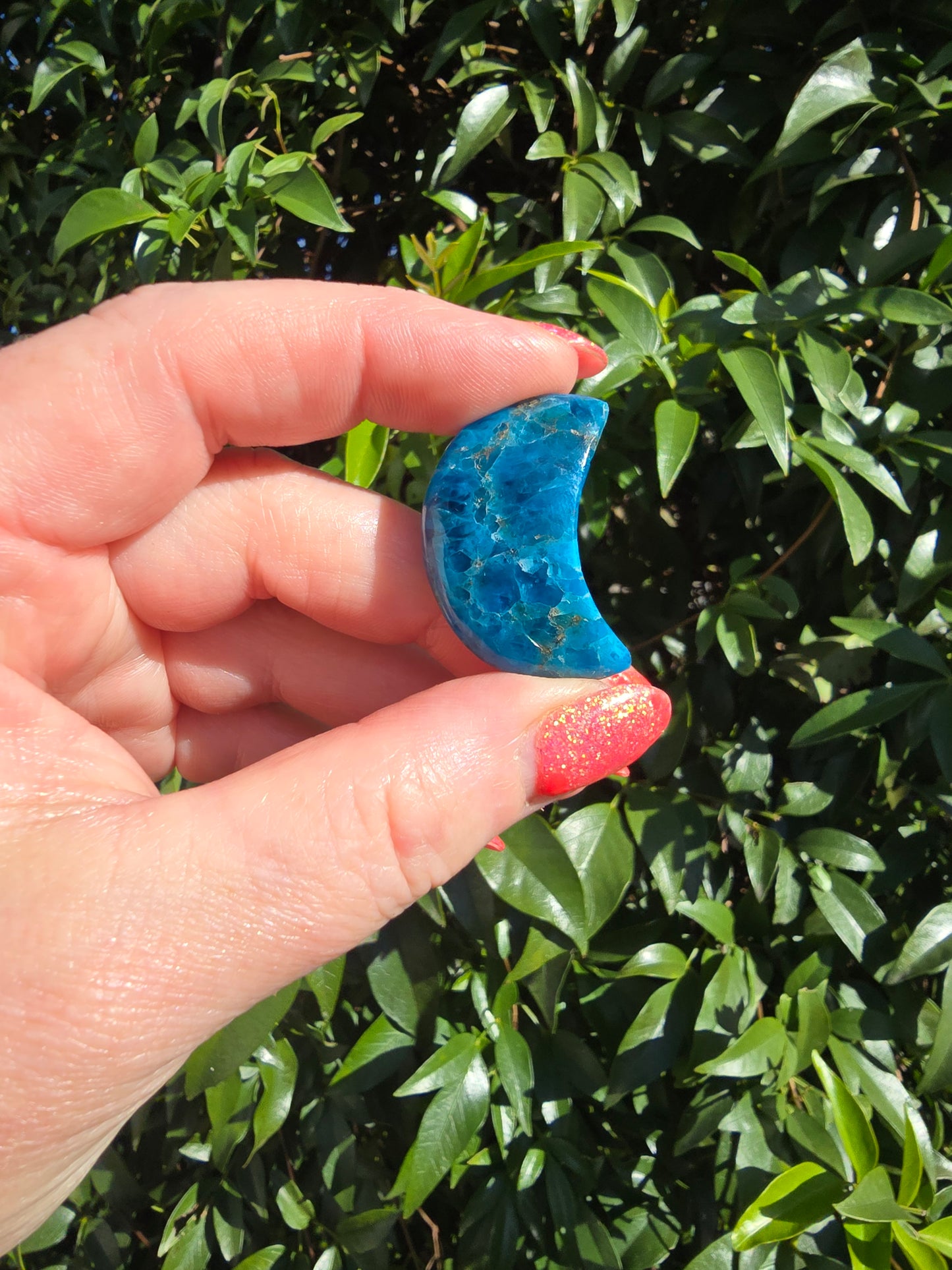 Blue Apatite Small Moon