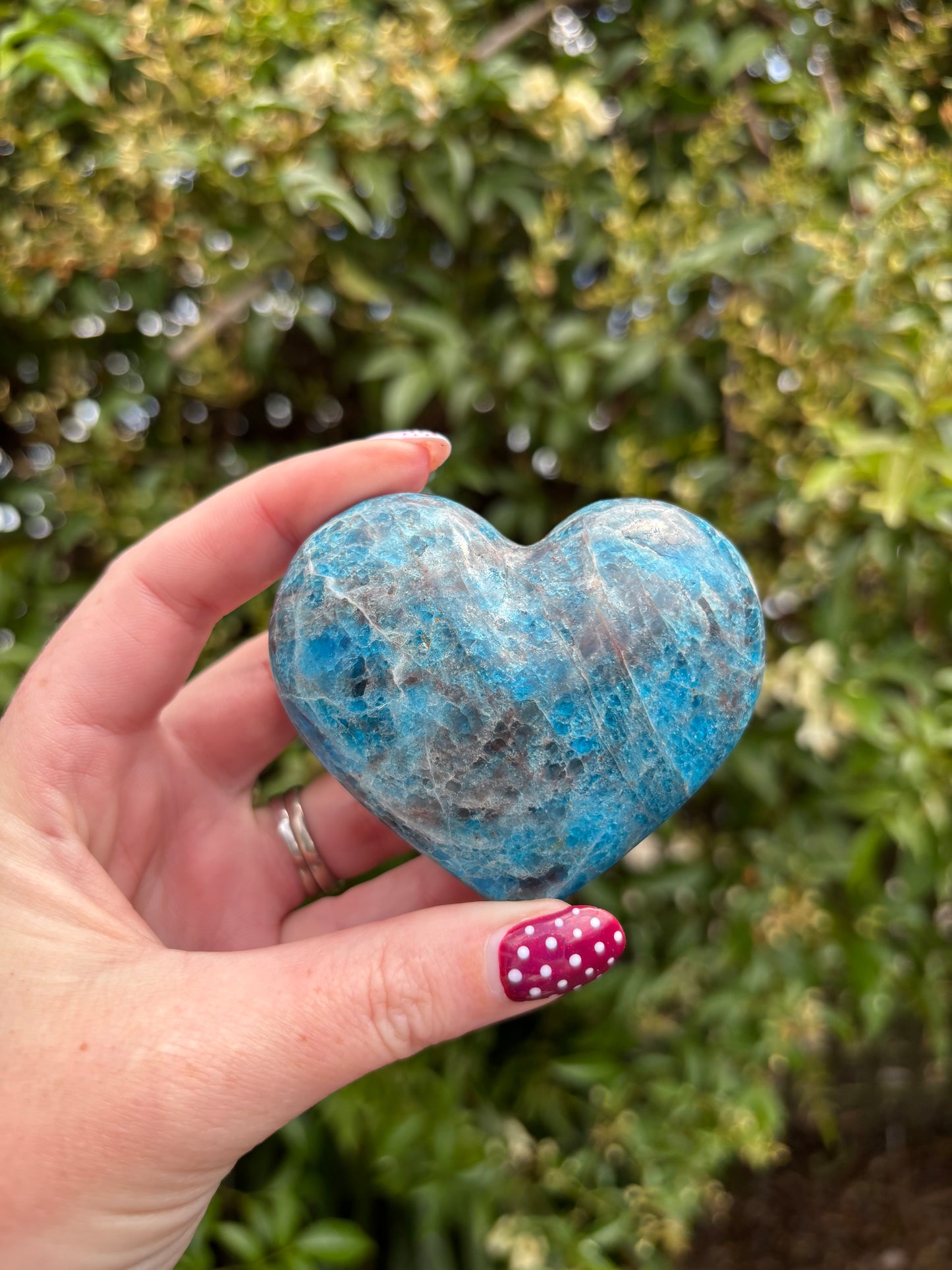Blue Apatite Heart A