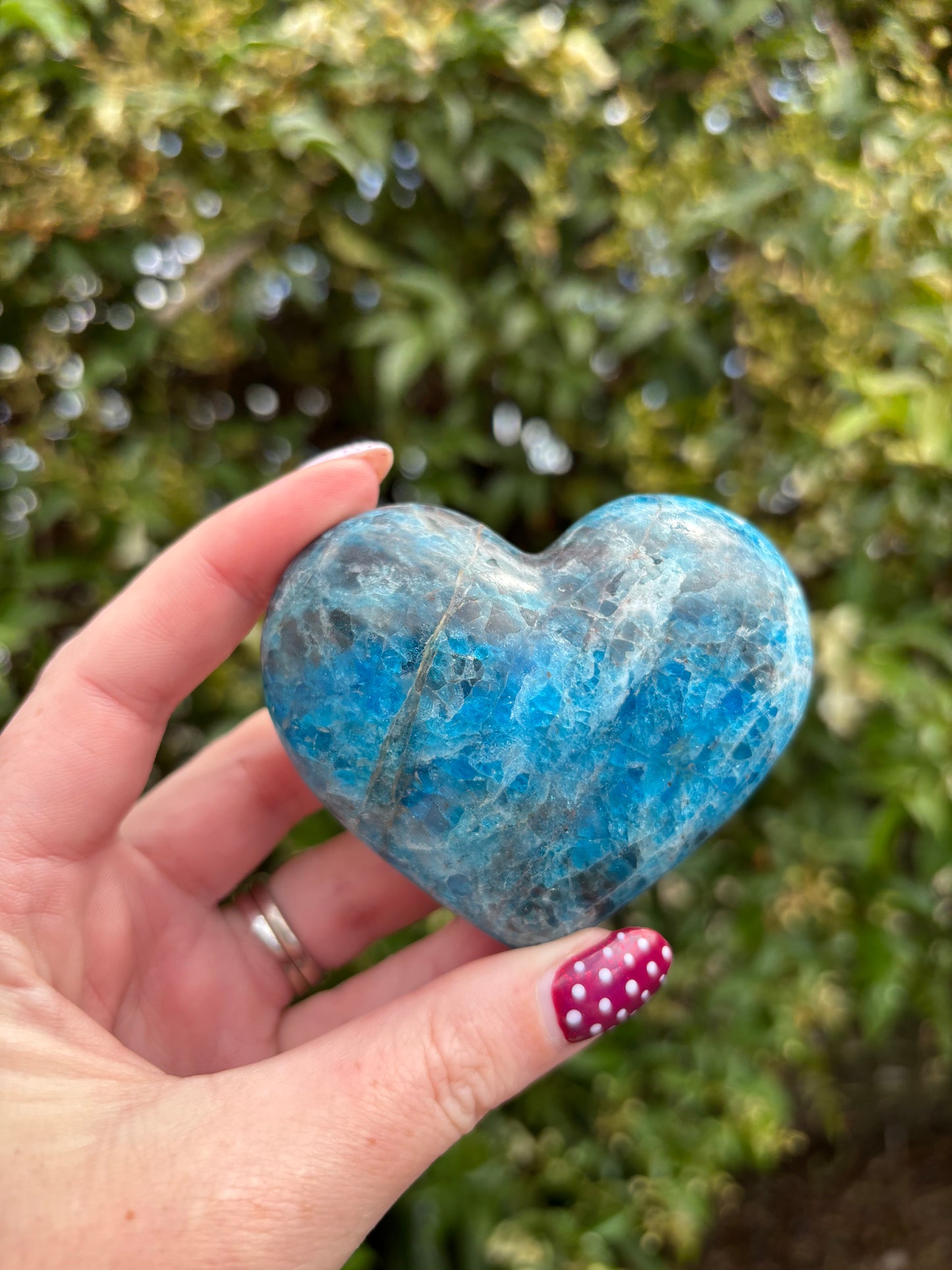 Blue Apatite Heart A