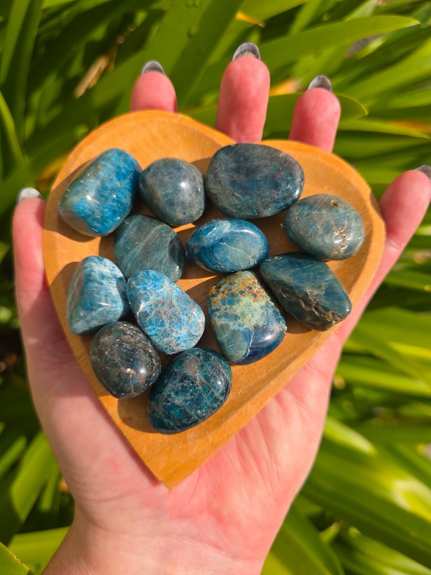 Blue Apatite Tumbled Stone