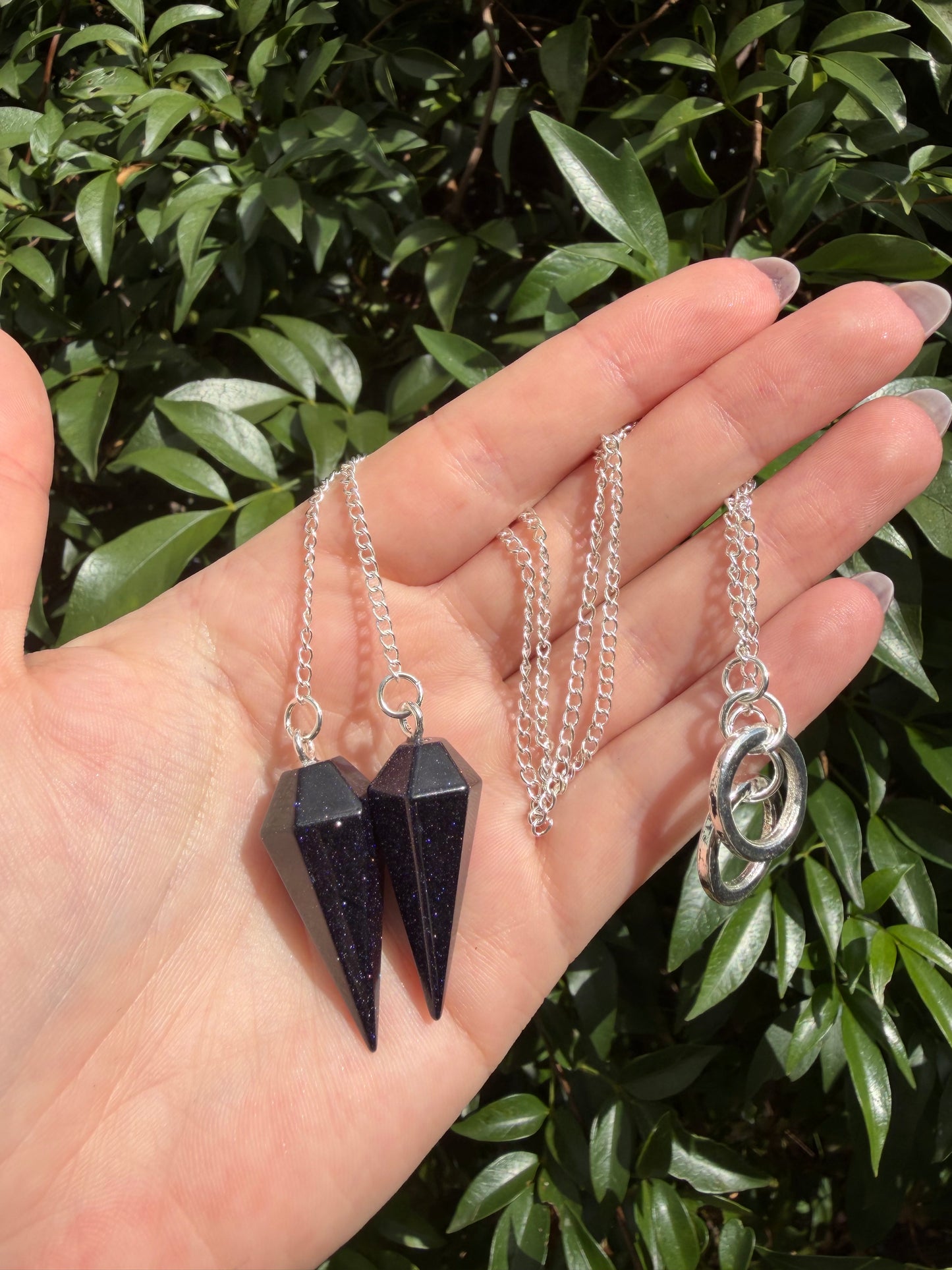 Blue Goldstone Pendulum