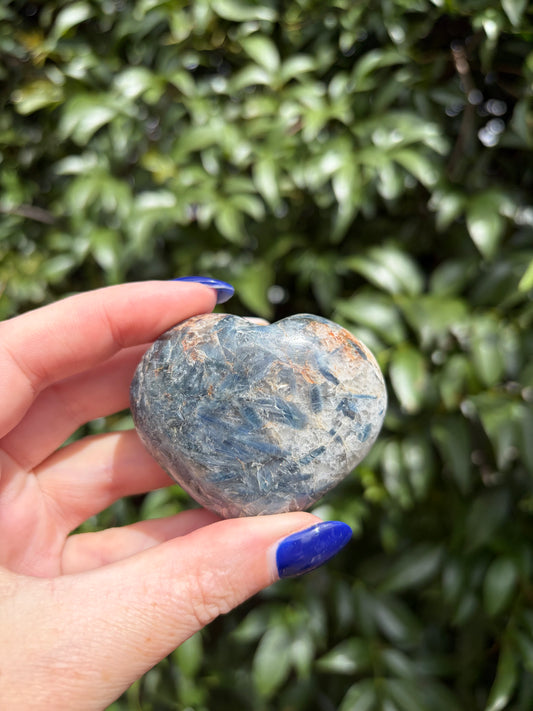 Blue Kyanite & Quartz Heart A