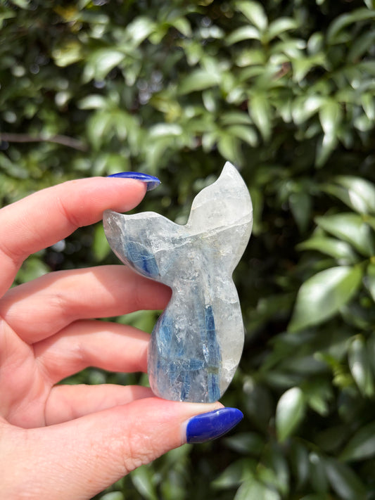 Blue Kyanite & Quartz Mermaid Tail B
