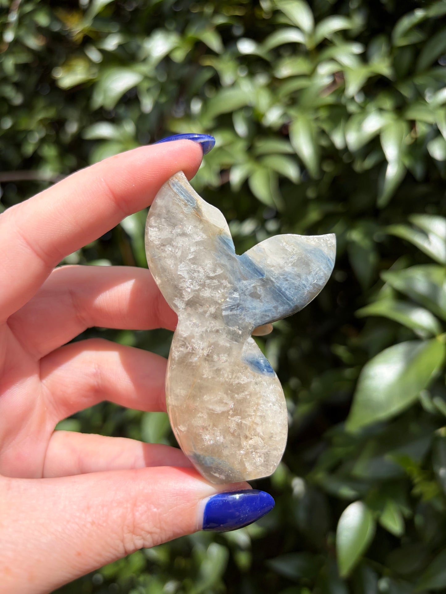 Blue Kyanite & Quartz Mermaid Tail D
