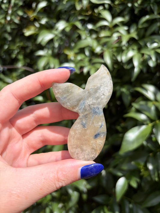 Blue Kyanite & Quartz Mermaid Tail D