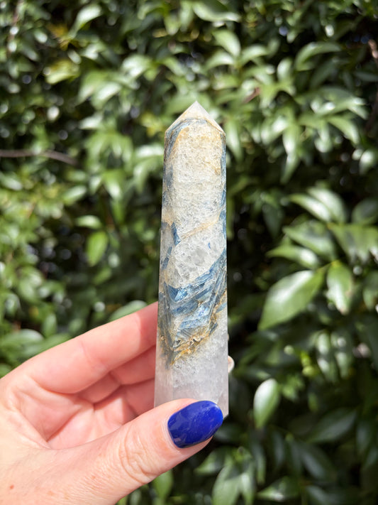 Blue Kyanite & Quartz Point A