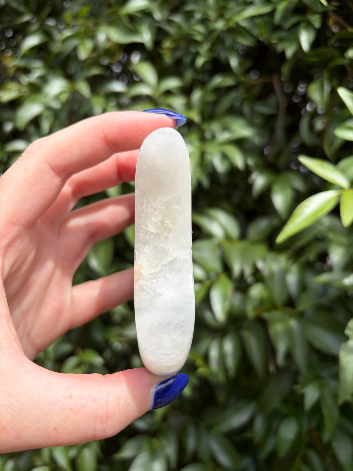 Blue Kyanite & Quartz Self Standing Moon C
