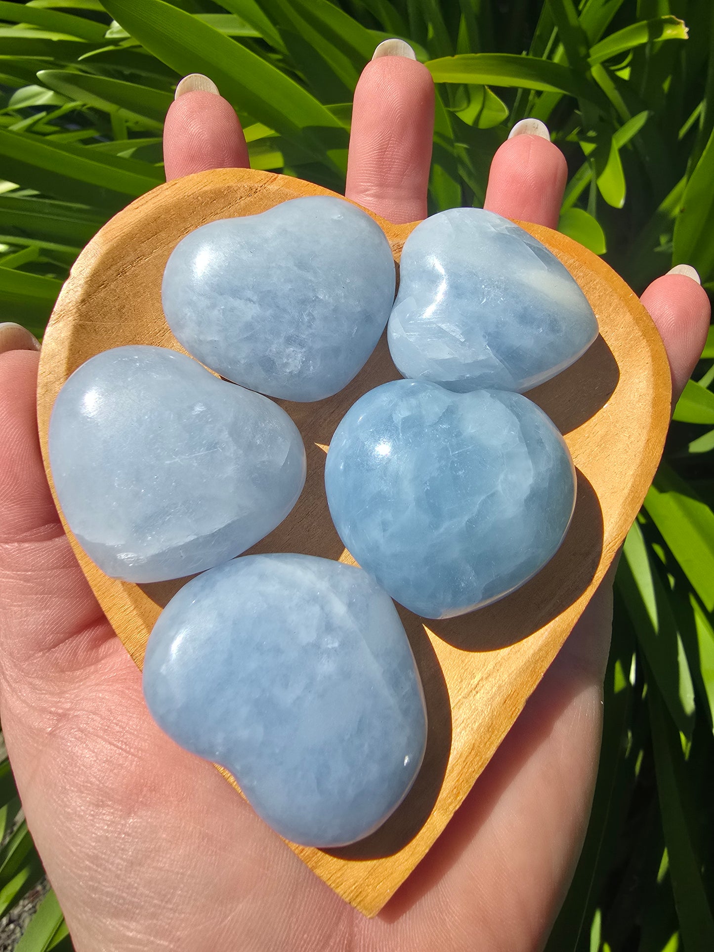 Blue Calcite Small Heart