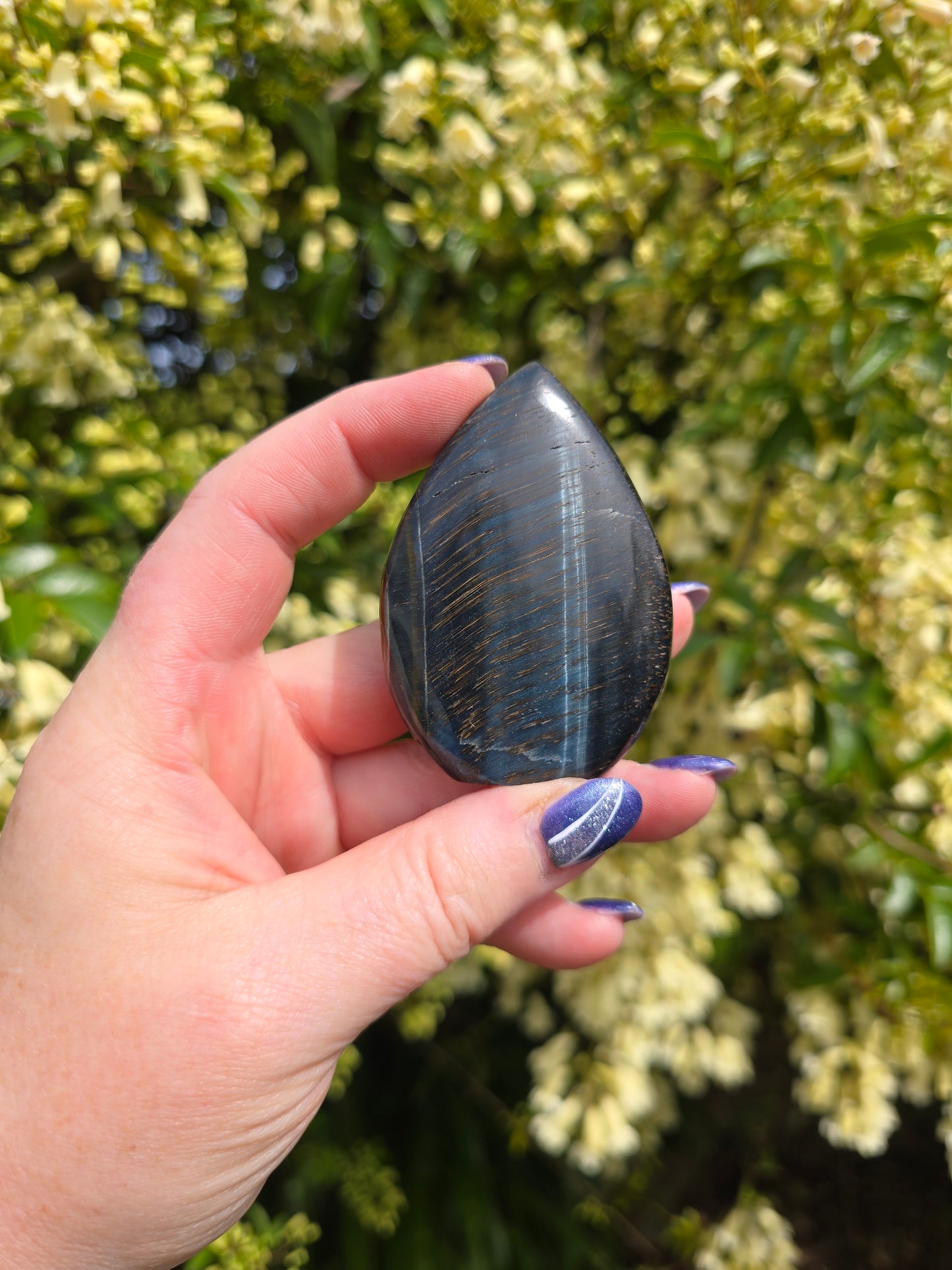 Blue Tigers Eye Flame F
