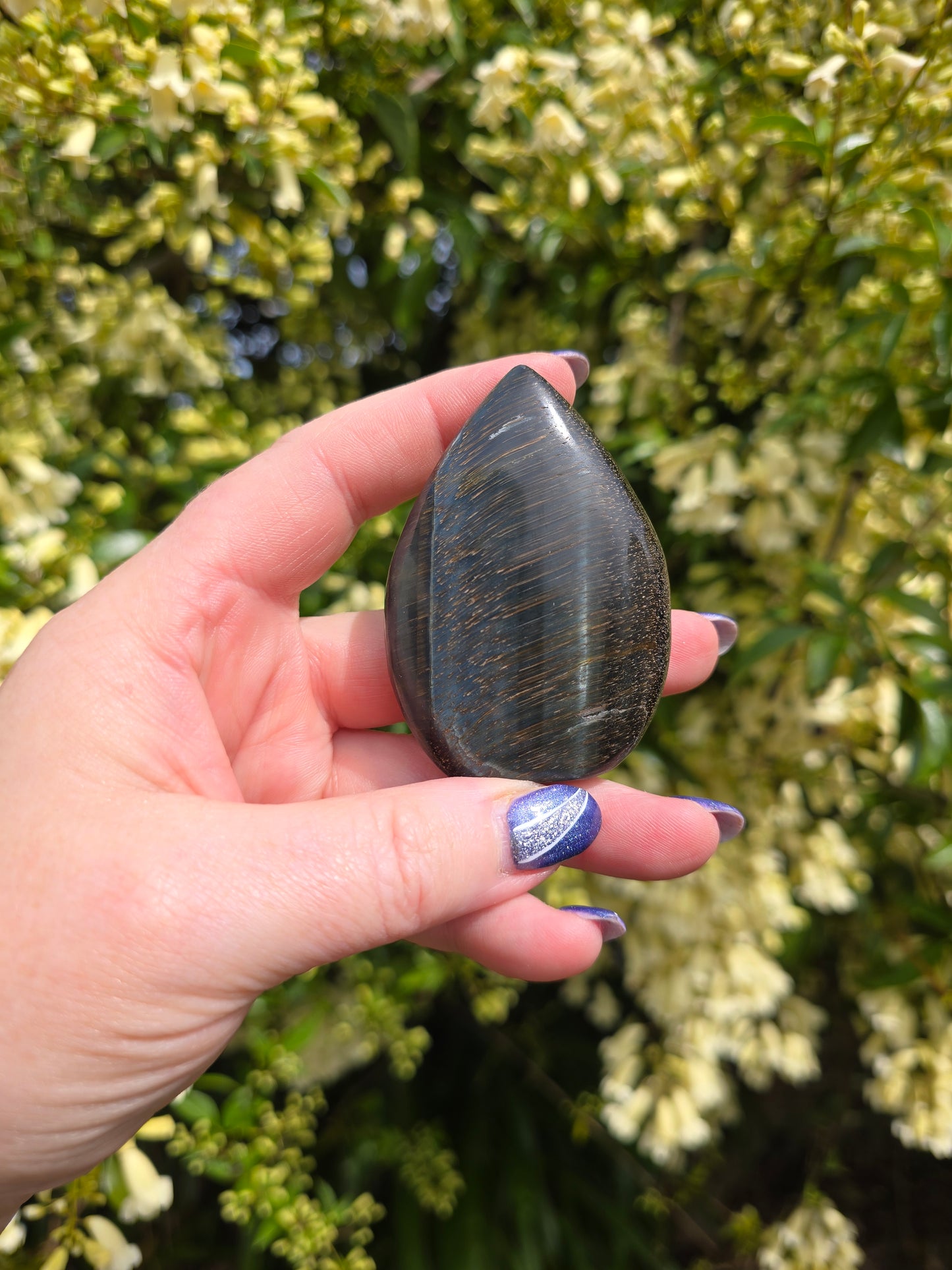 Blue Tigers Eye Flame G