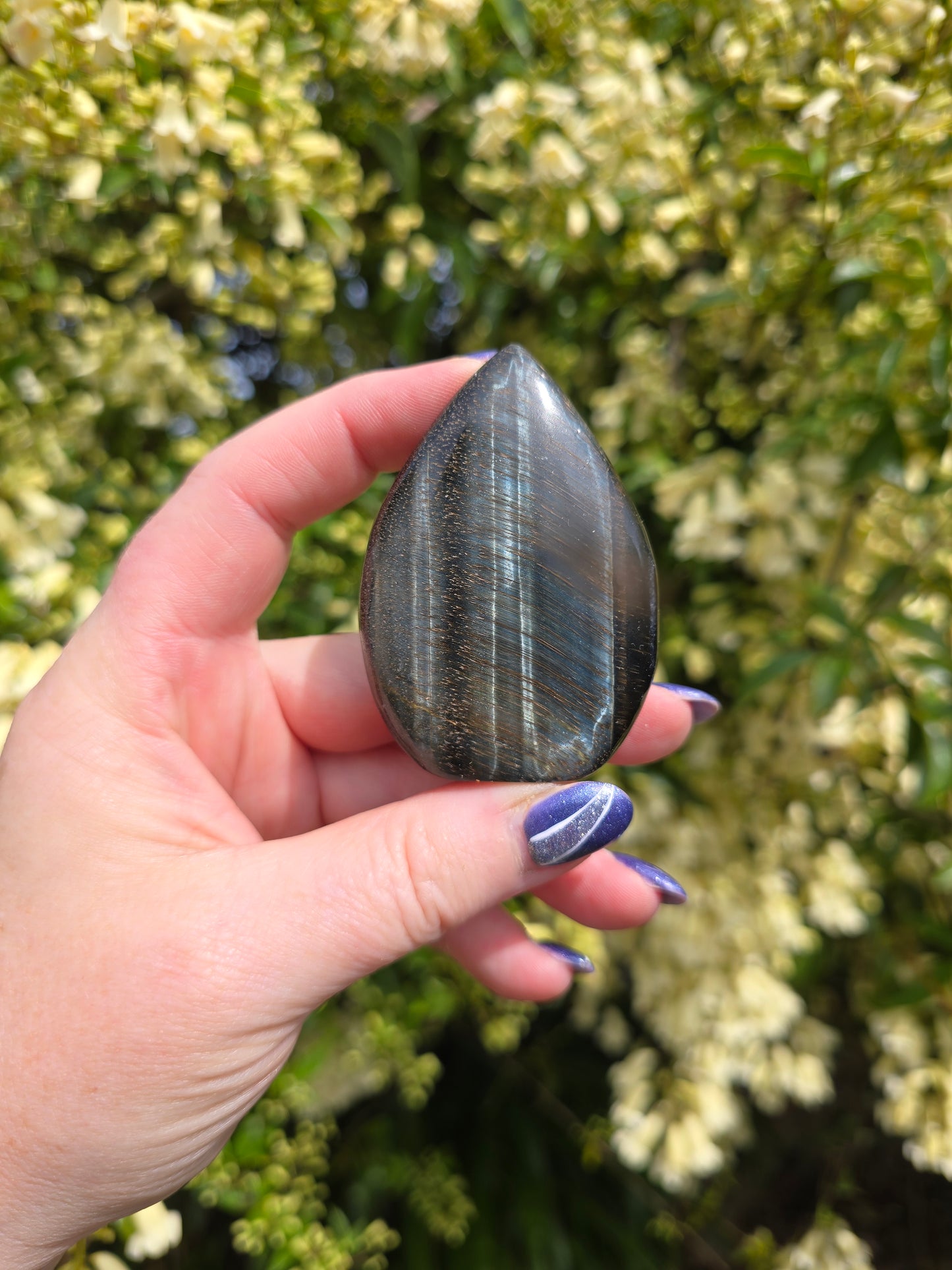 Blue Tigers Eye Flame G