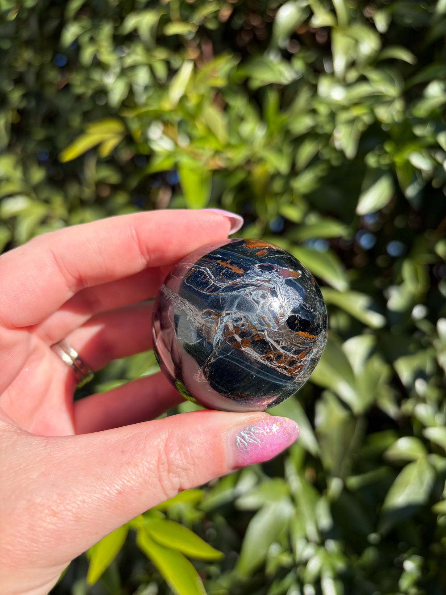 Blue Tigers Eye Sphere B