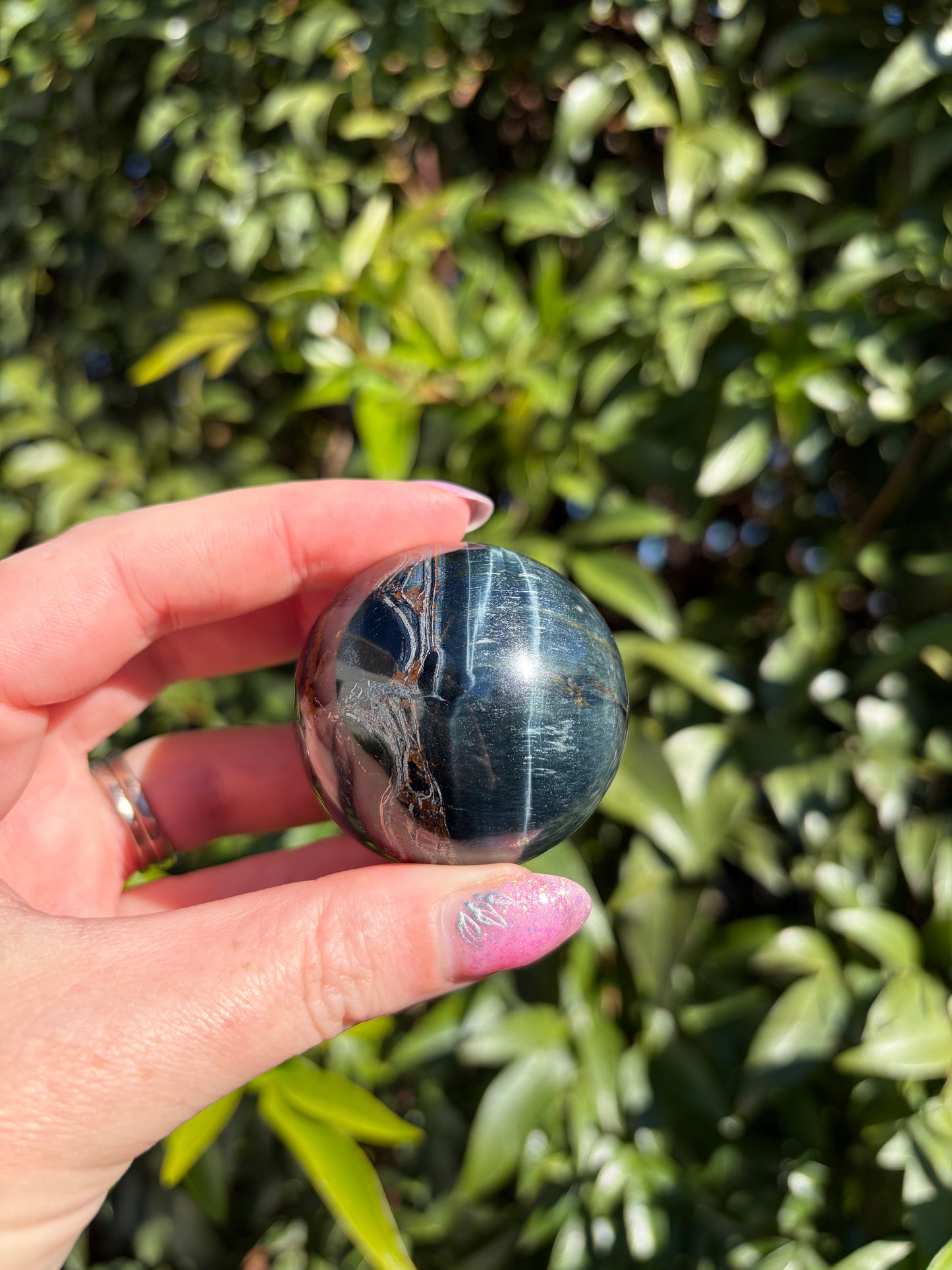 Blue Tigers Eye Sphere C