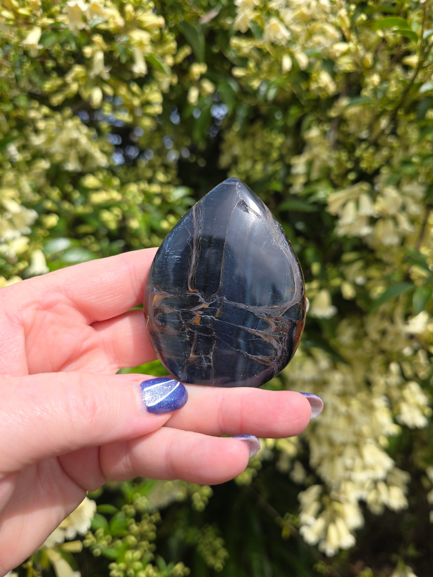 Blue Tigers Eye Flame i