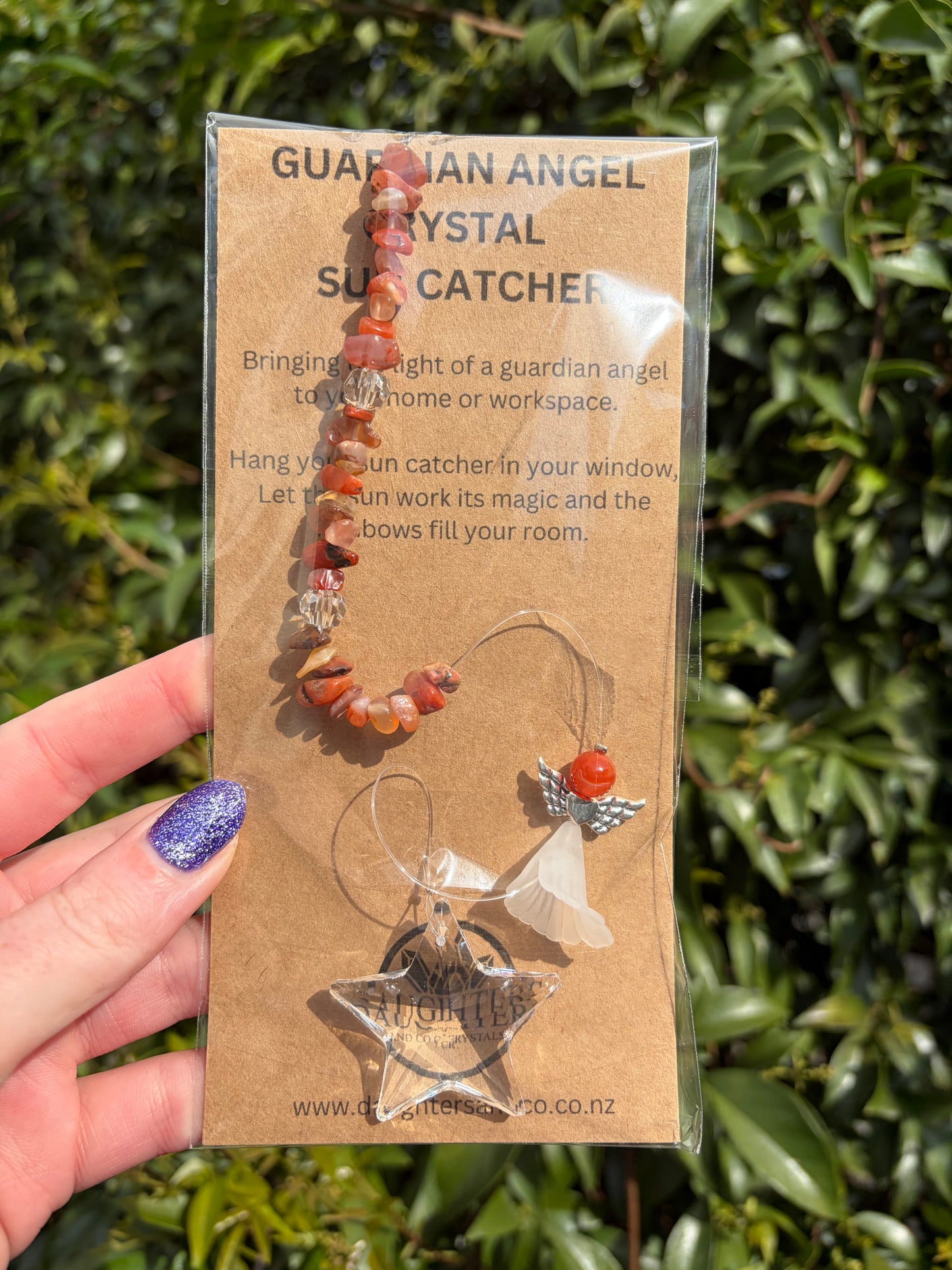 Carnelian | Guardian Angel Star Sun Catcher