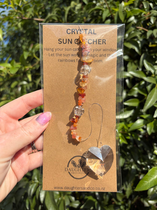 Carnelian | Heart Sun Catcher