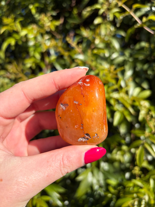 Carnelian Tumbled Stone Large E