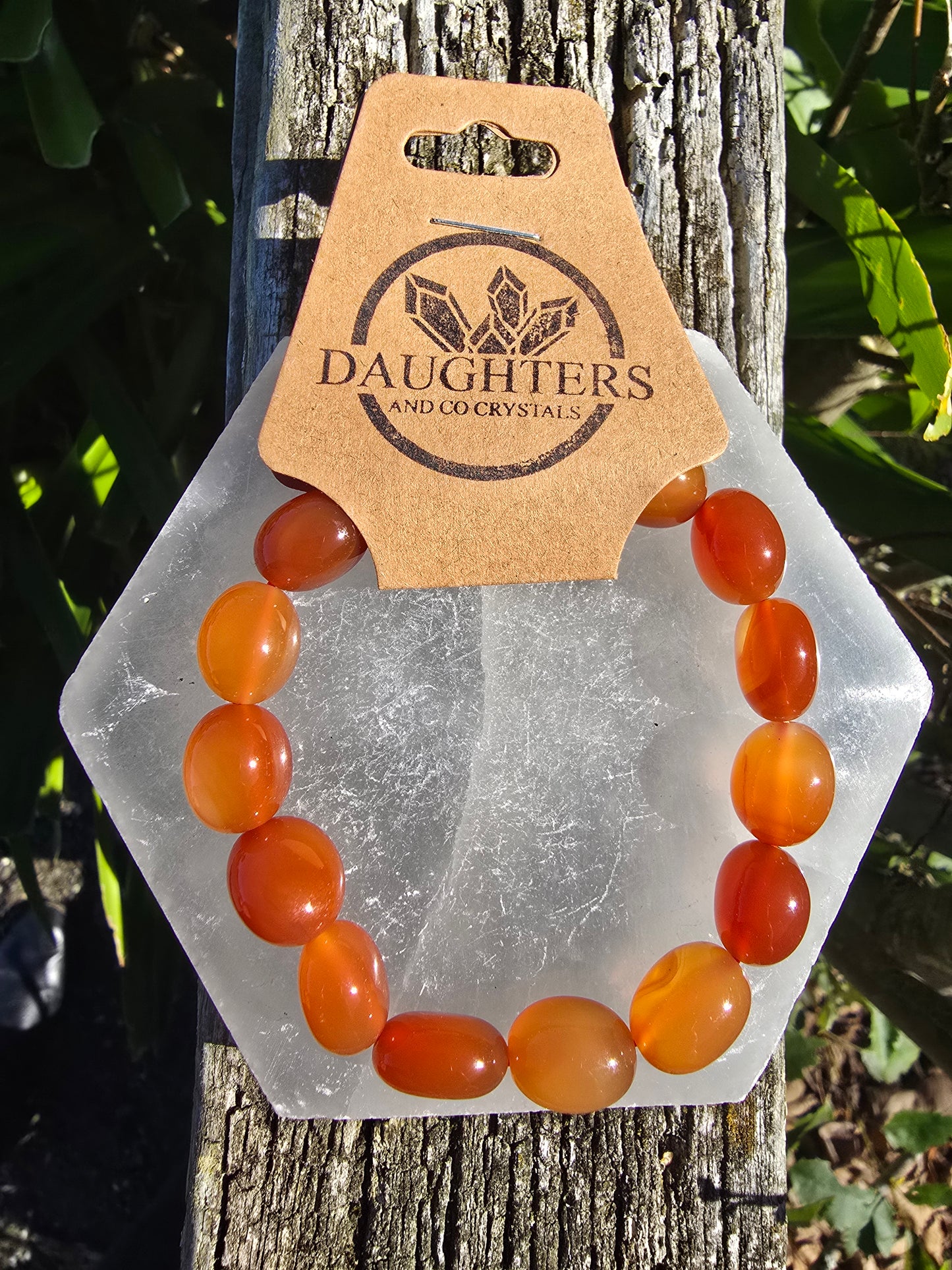 Carnelian | Large Nugget Bead Bracelet