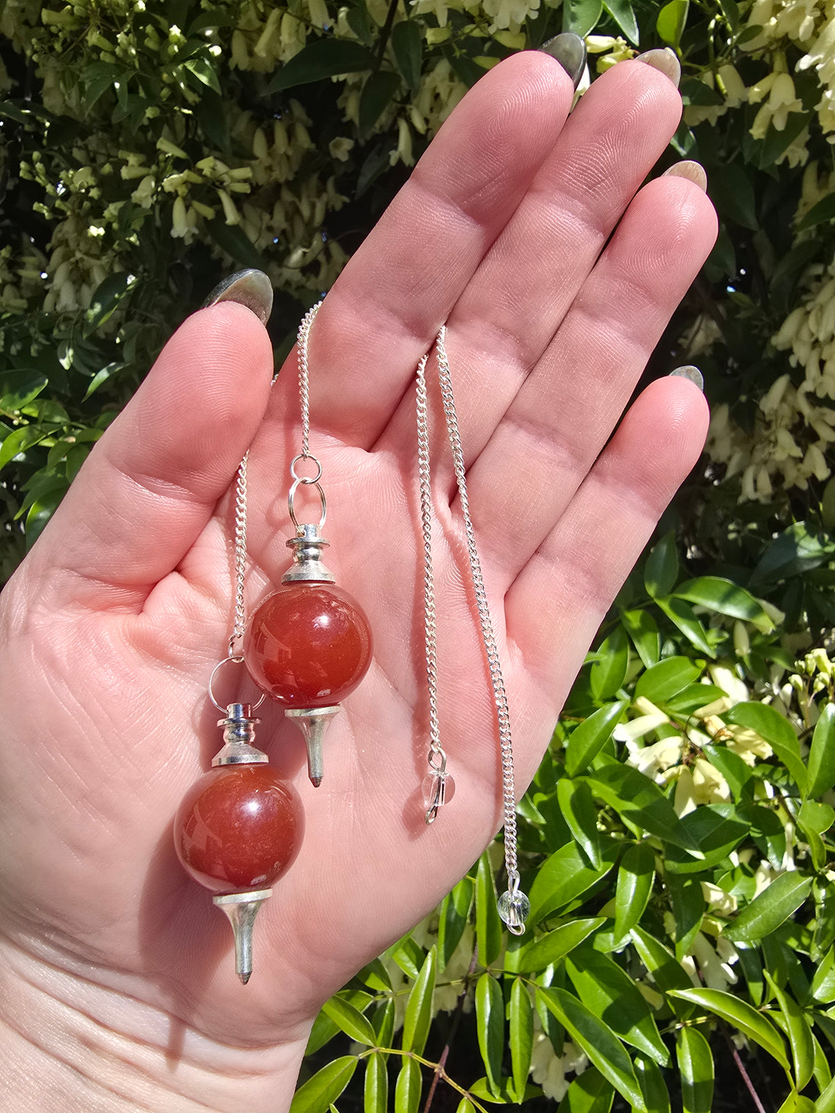 Carnelian Sphere Pendulum