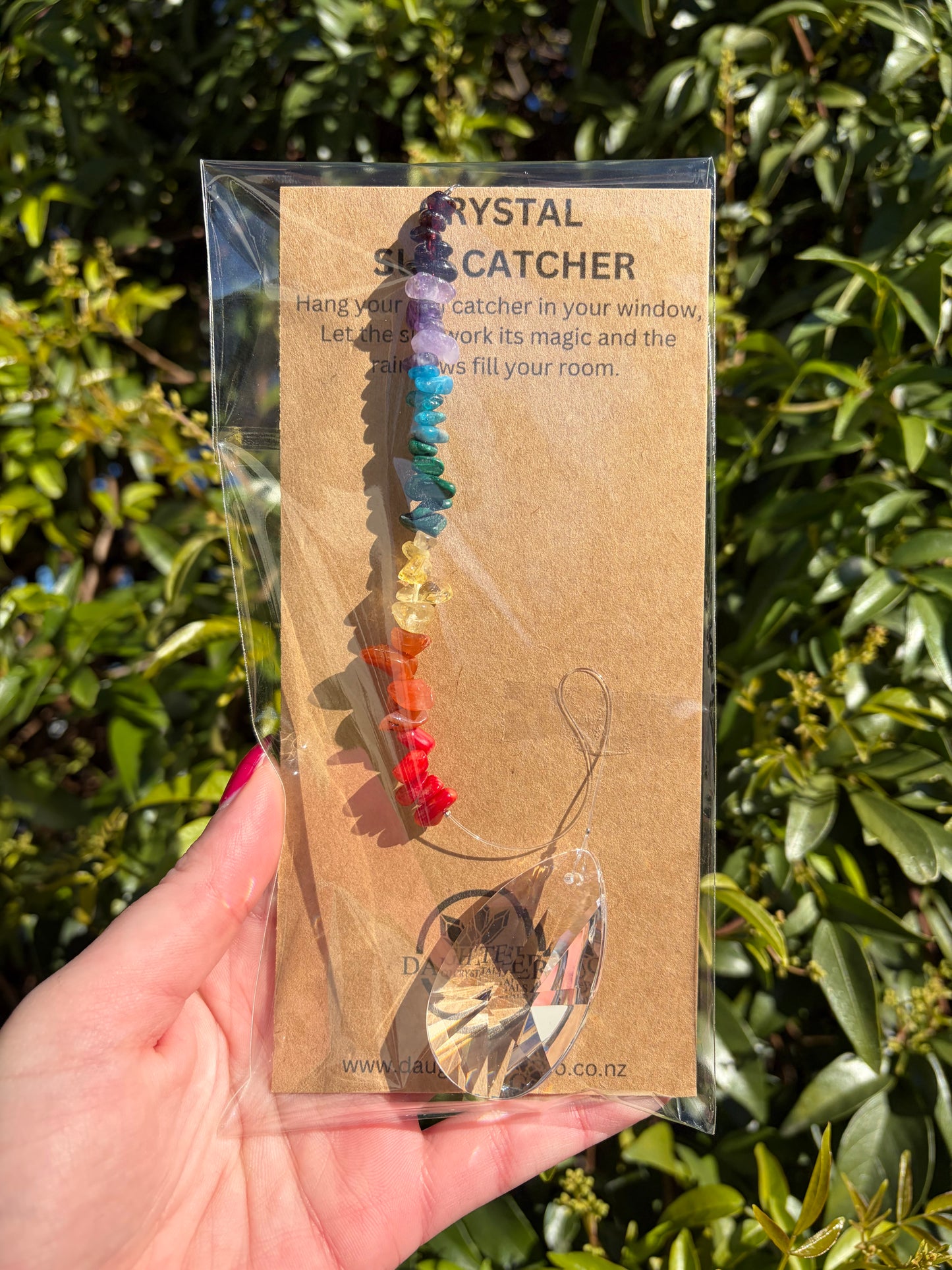Chakra x7 Crystals | Tear Drop Sun Catcher