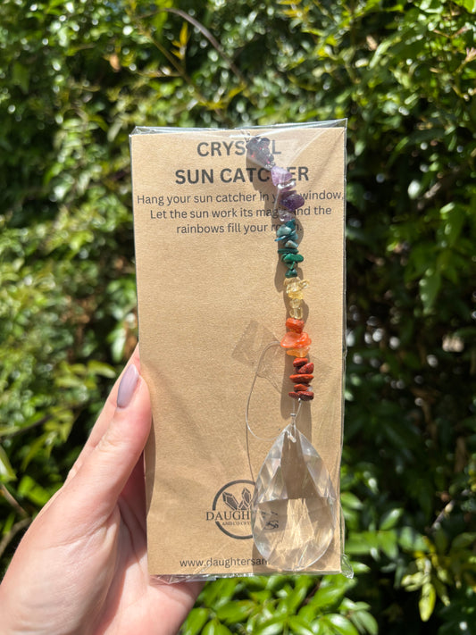 Chakra x7 Crystals | Tear Drop Sun Catcher