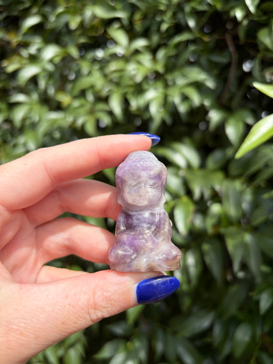Chevron Amethyst Buddha