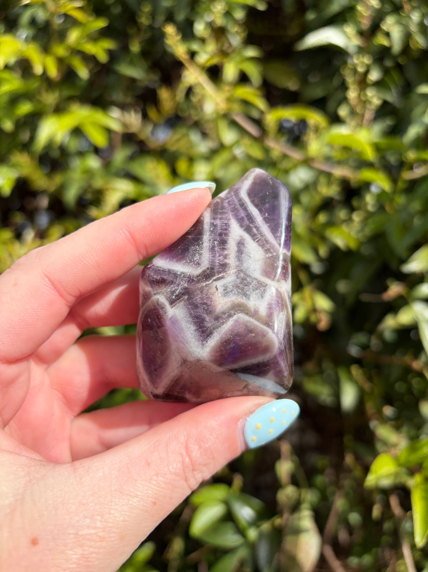 Chevron Amethyst Free Form Piece D